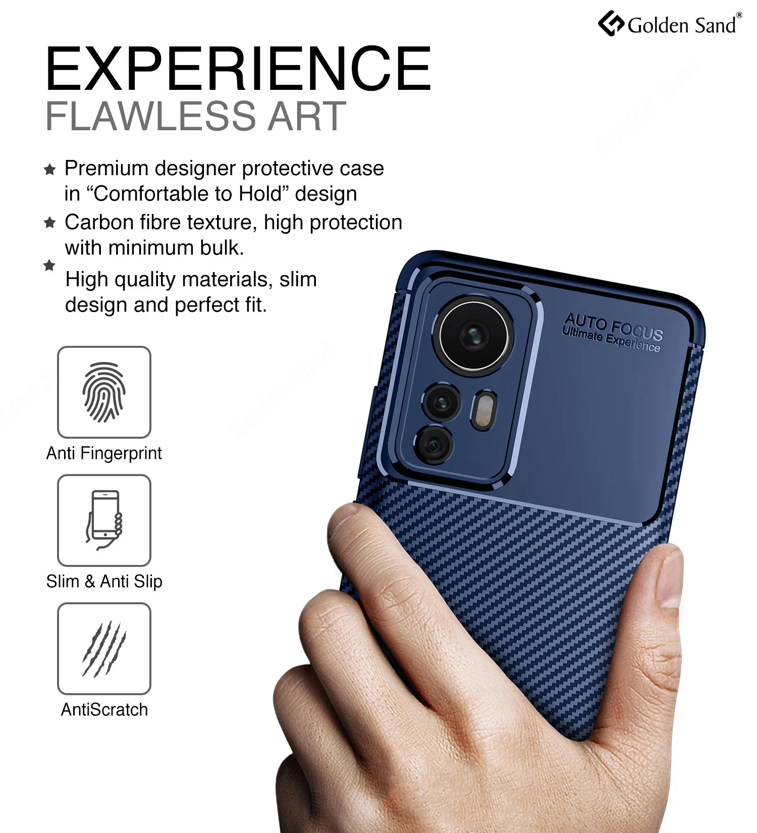 Xiaomi 12 Pro 5G (6.73 inch) Back Cover | Aramid Fiber Series, Blue - Image 5