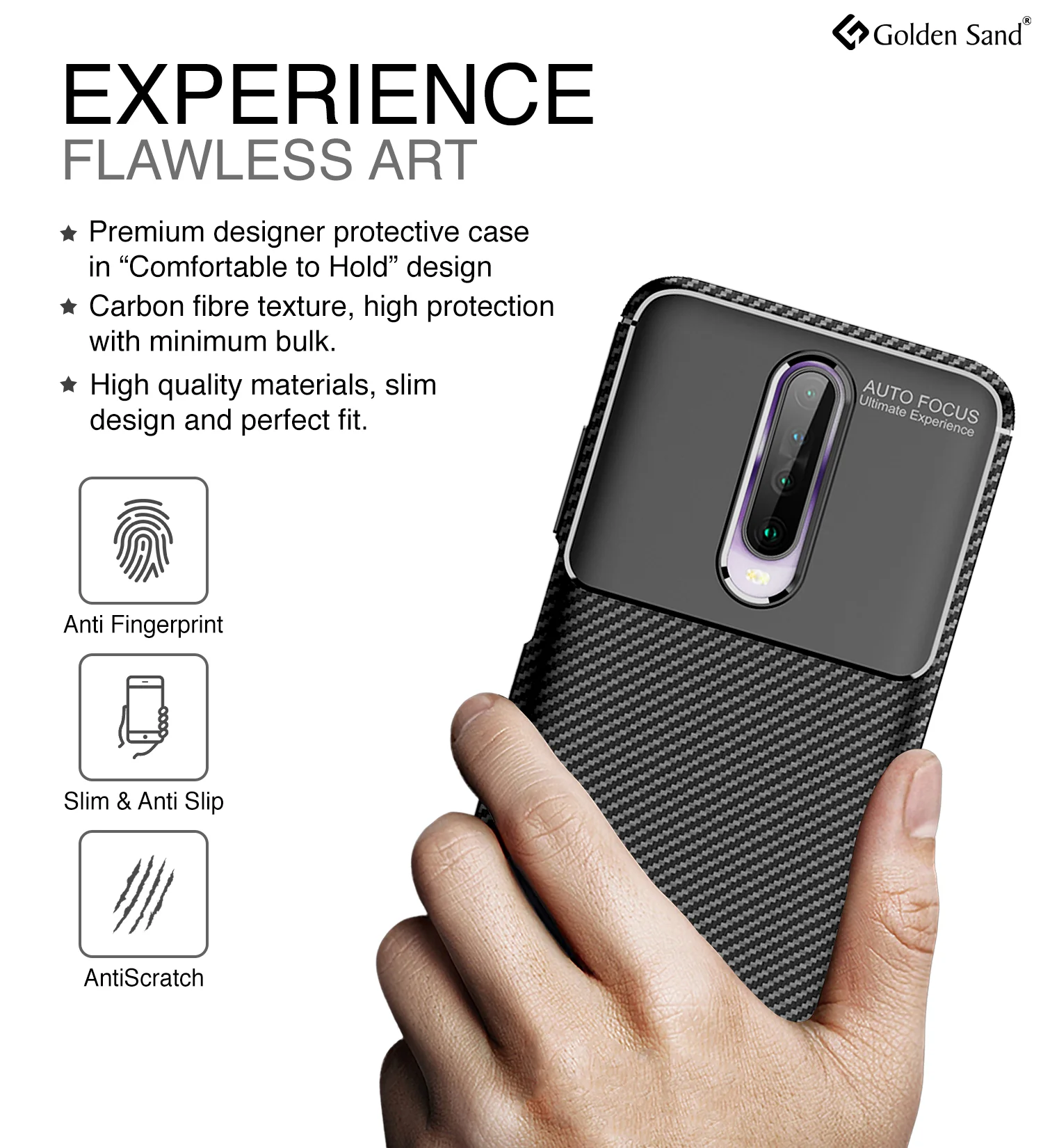 Xiaomi Poco X2, Redmi K30 (6.67 inch) Back Cover | Aramid Fiber Series, Black - Image 4