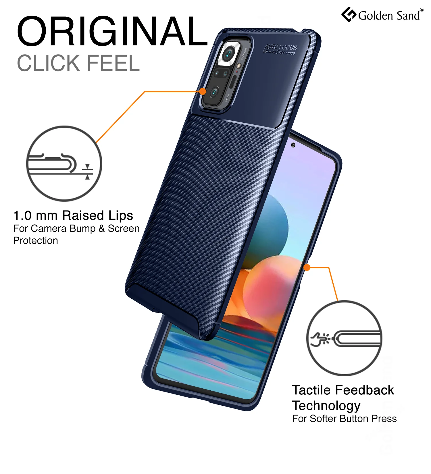 Xiaomi Redmi Note 10 Pro, Xiaomi Redmi Note 10 Pro Max (6.67 inch) Back Cover | Aramid Fiber Series, Blue - Image 6