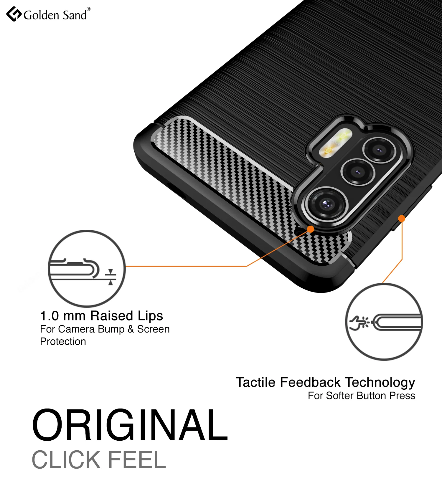 Carbon Fibre Series Shockproof Armor Back Cover for Moto Edge Plus 6.7 inch, Black - Image 5
