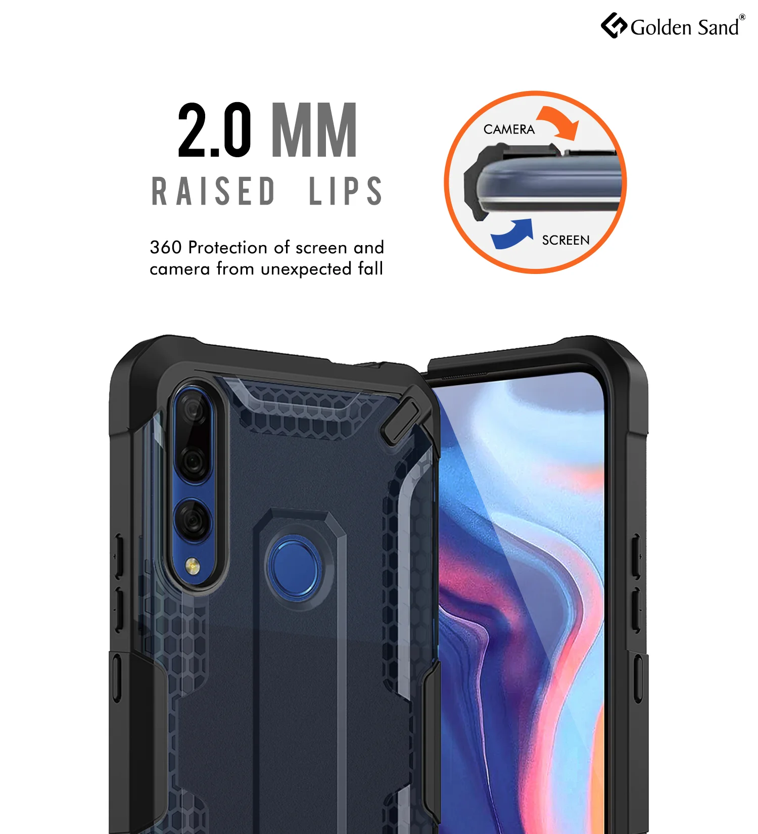 Drop Defense Pro Series Translucent Bumper Back Cover for Honor 9X, Huawei Y9 Prime 6.5 inch, Ash Black - Image 5