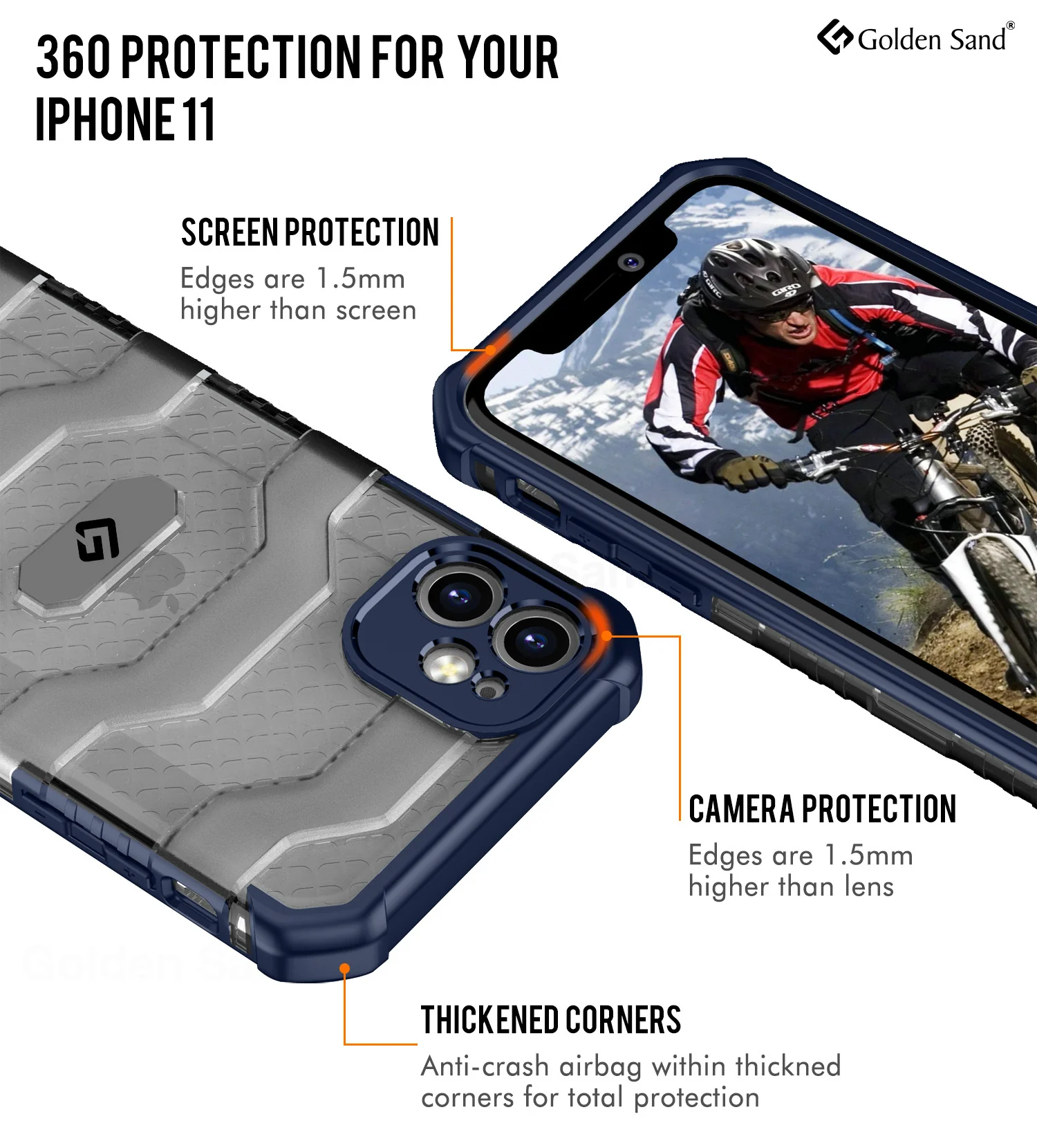 Apple iPhone 11 (6.1 inch) Back Cover | Explorer Series, Deep Blue - Image 2