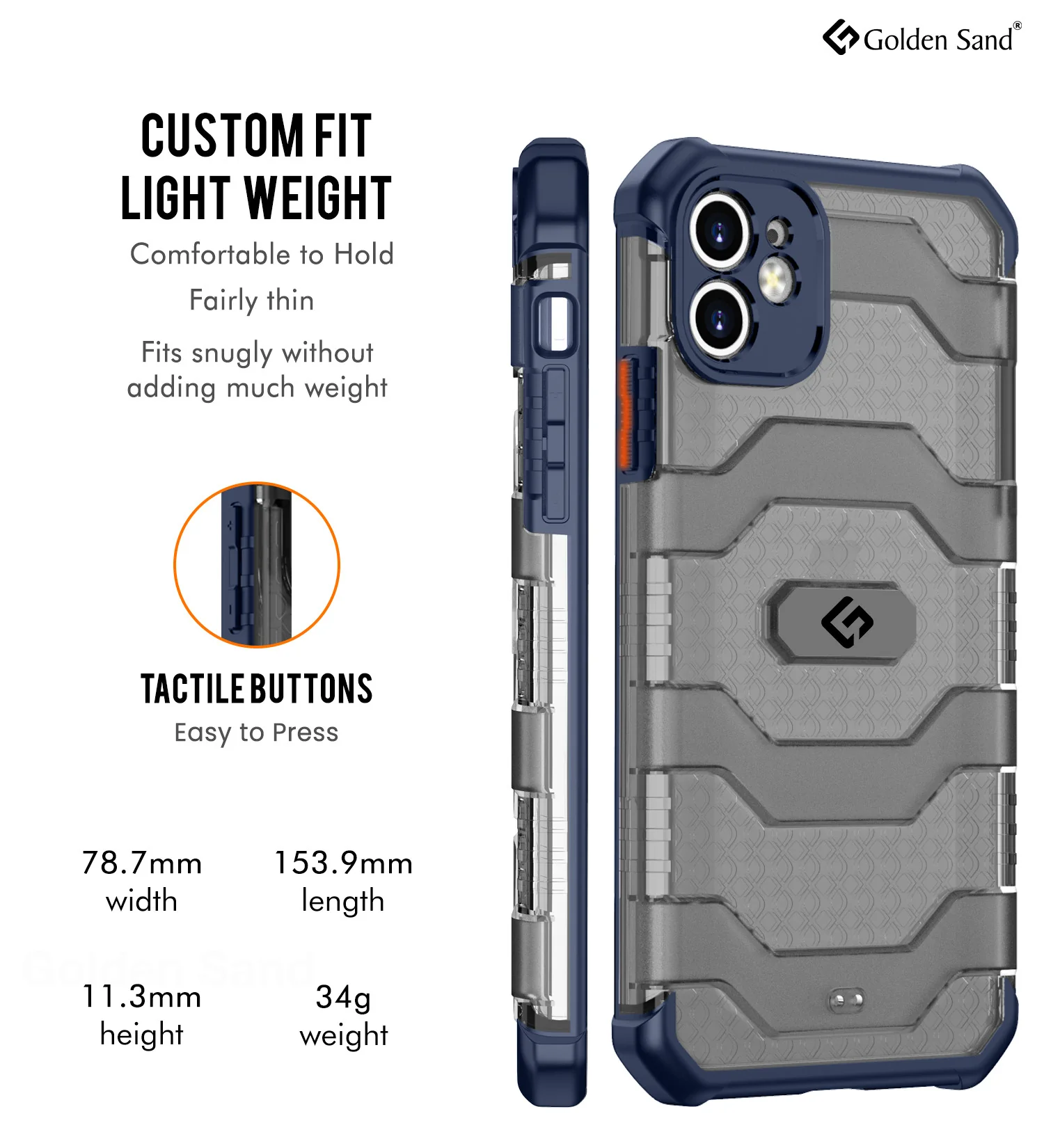 Apple iPhone 11 (6.1 inch) Back Cover | Explorer Series, Deep Blue - Image 5