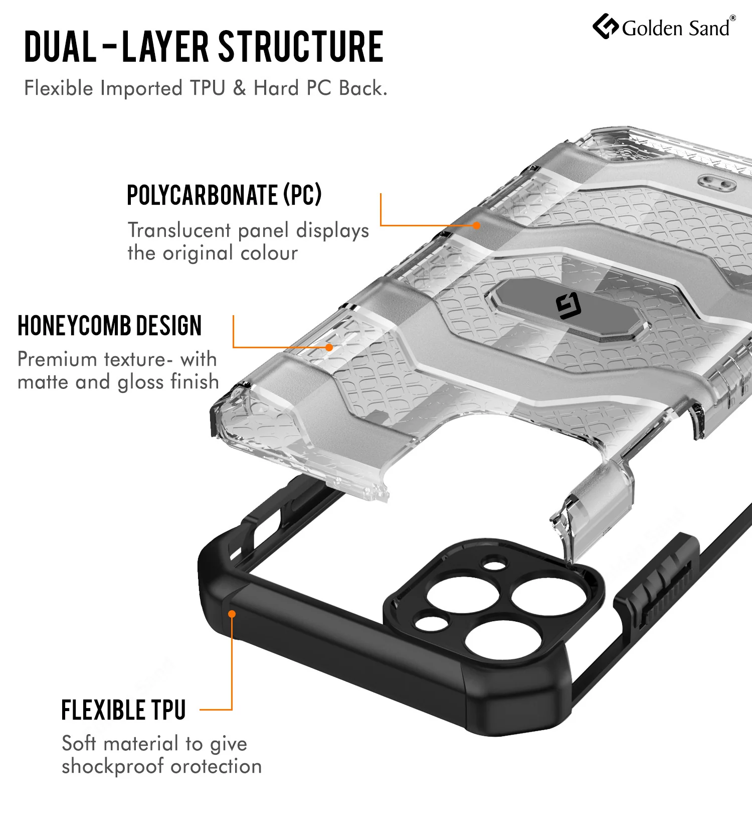 Apple iPhone 11 Pro Back Cover | Explorer Series, Space Black - Image 3
