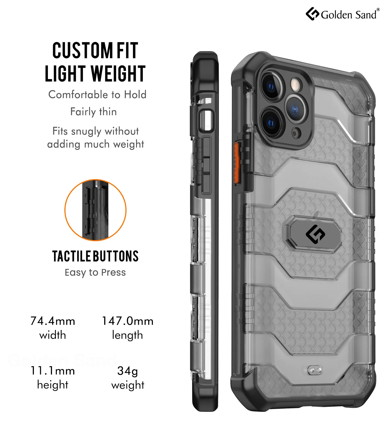 Apple iPhone 11 Pro Back Cover | Explorer Series, Space Black - Image 5