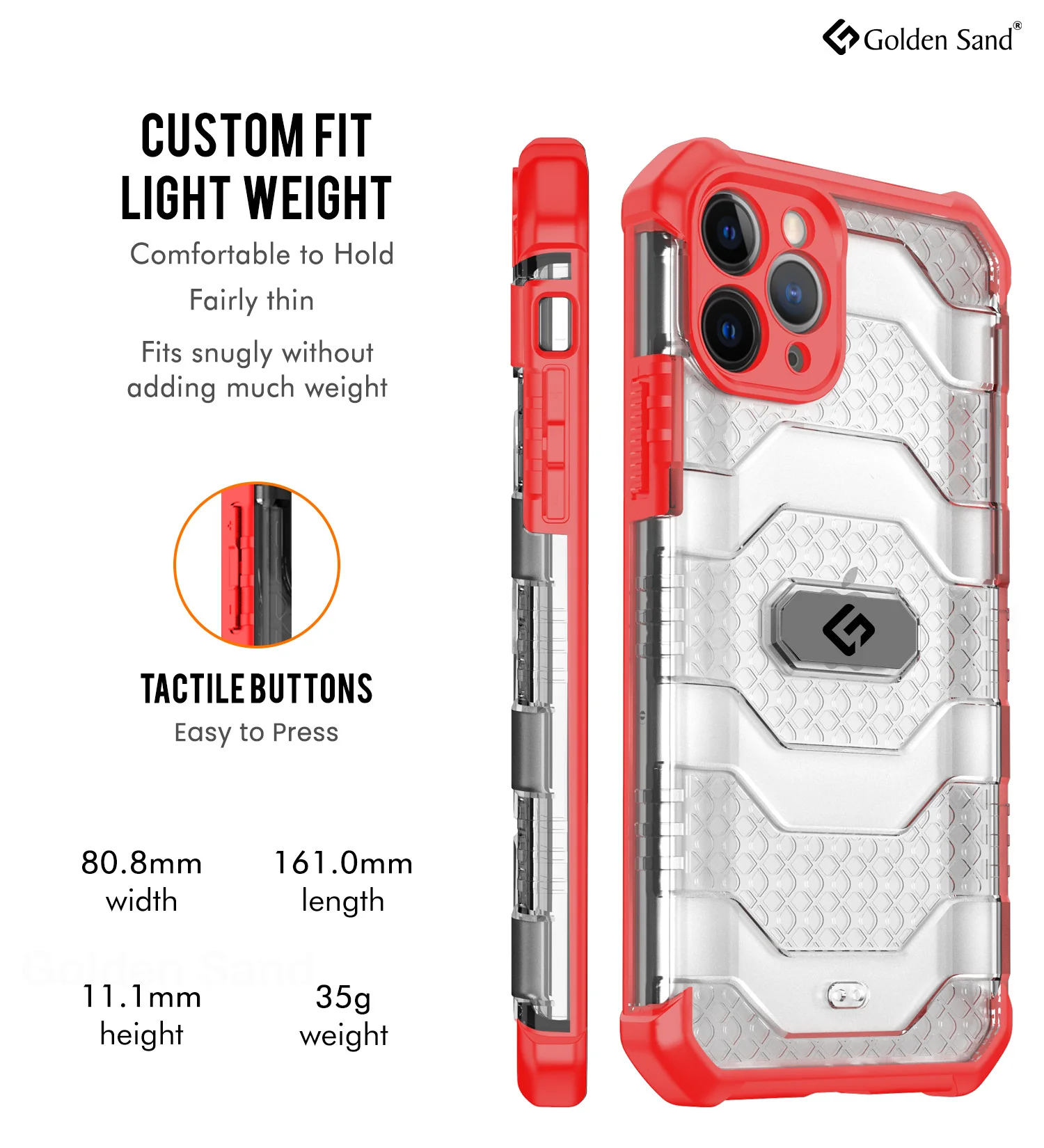 Apple iPhone 11 Pro Max  Back Cover | Explorer Series, Tangy Red - Image 5