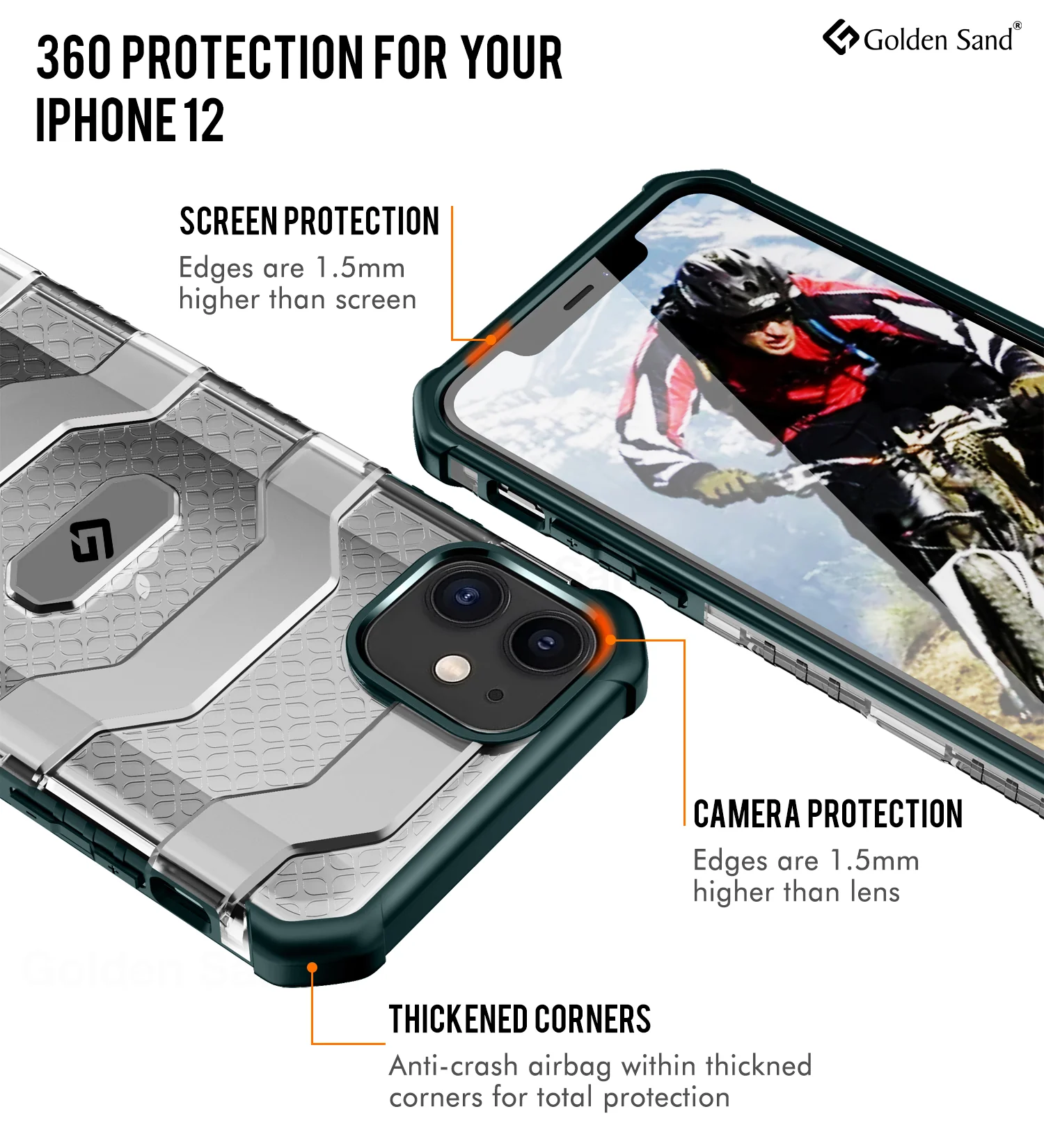 Apple iPhone 12 Pro Back Cover | Explorer Series, Military Green - Image 2