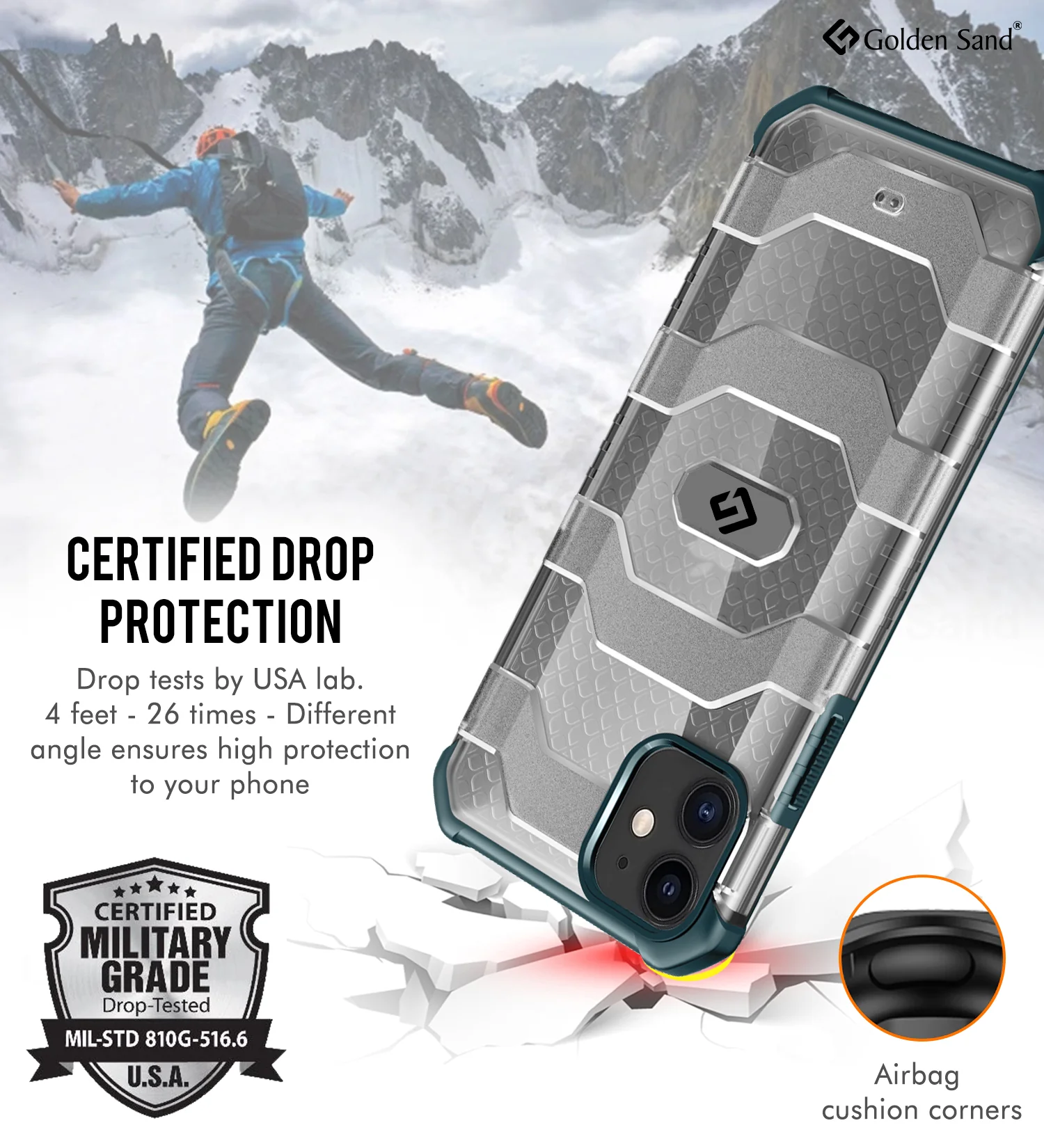 Apple iPhone 12 Pro Back Cover | Explorer Series, Military Green - Image 4