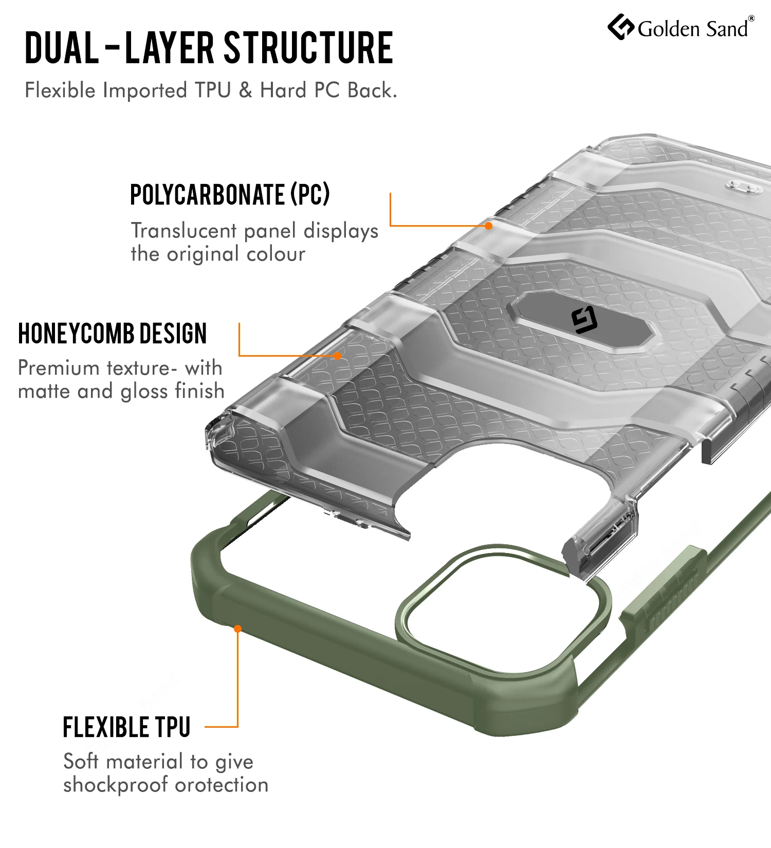 Apple iPhone 12 Pro  Back Cover | Explorer Series, Olive Green - Image 3