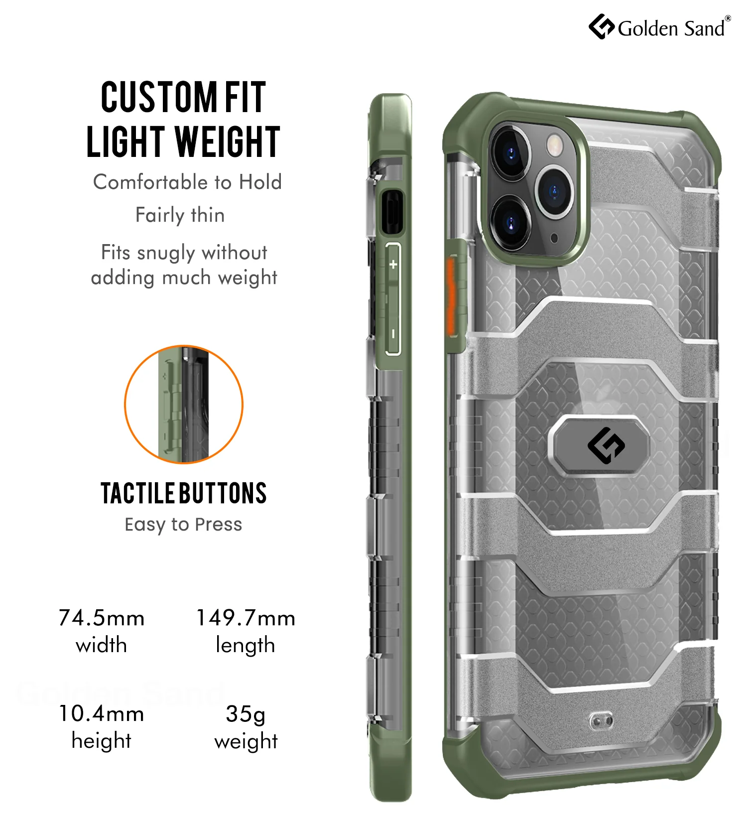 Apple iPhone 12 Pro  Back Cover | Explorer Series, Olive Green - Image 5