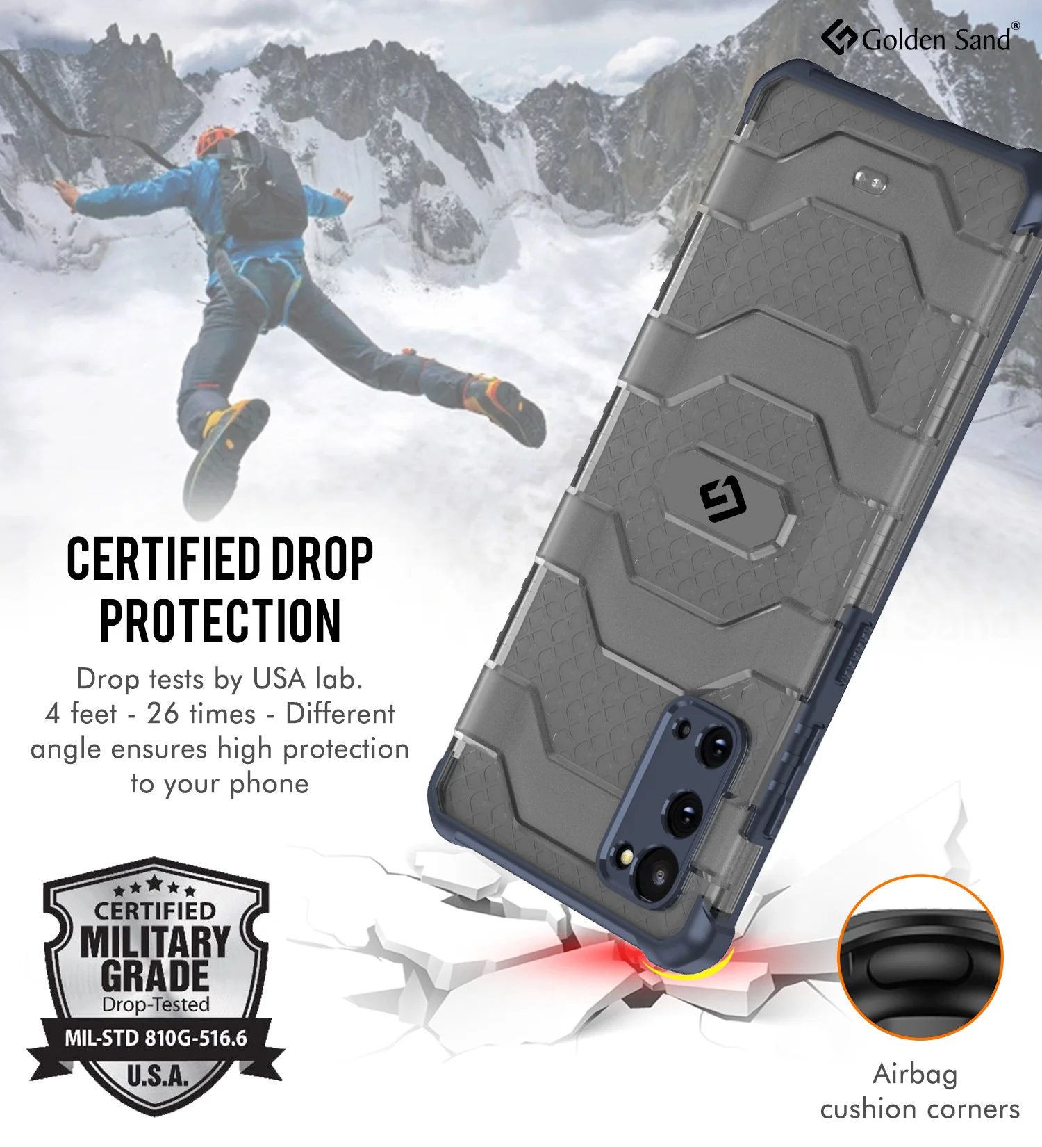 Samsung Galaxy S20  Back Cover | Explorer Series, Deep Blue - Image 4