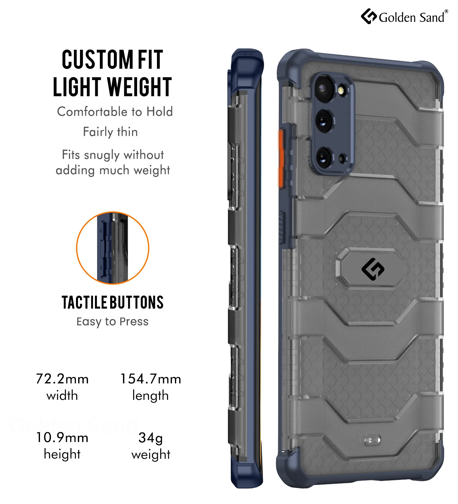 Samsung Galaxy S20  Back Cover | Explorer Series, Deep Blue - Image 5