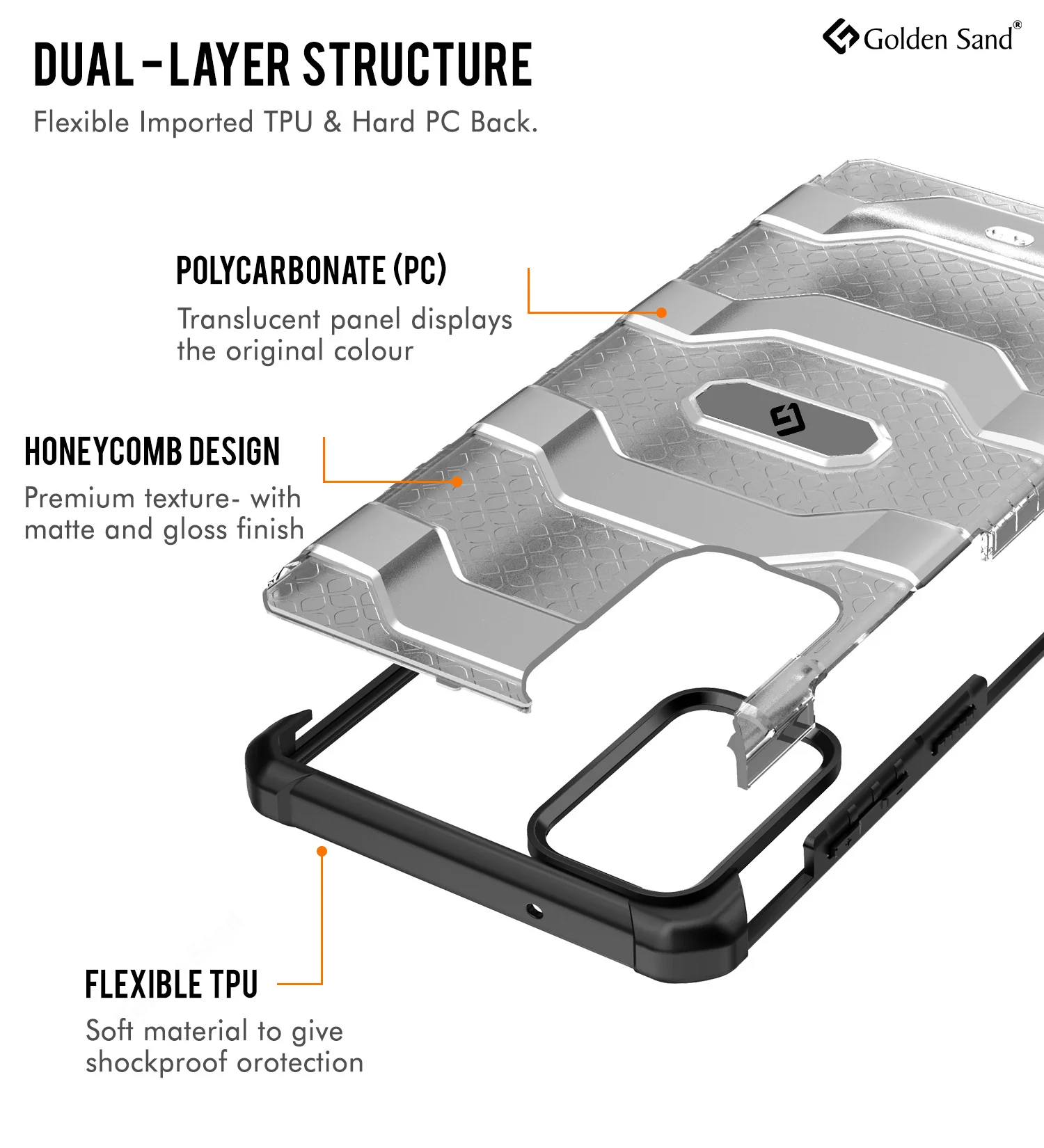 Samsung Galaxy S20 FE, Samsung Galaxy S20 FE 5G Back Cover | Explorer Series, Space Black - Image 3