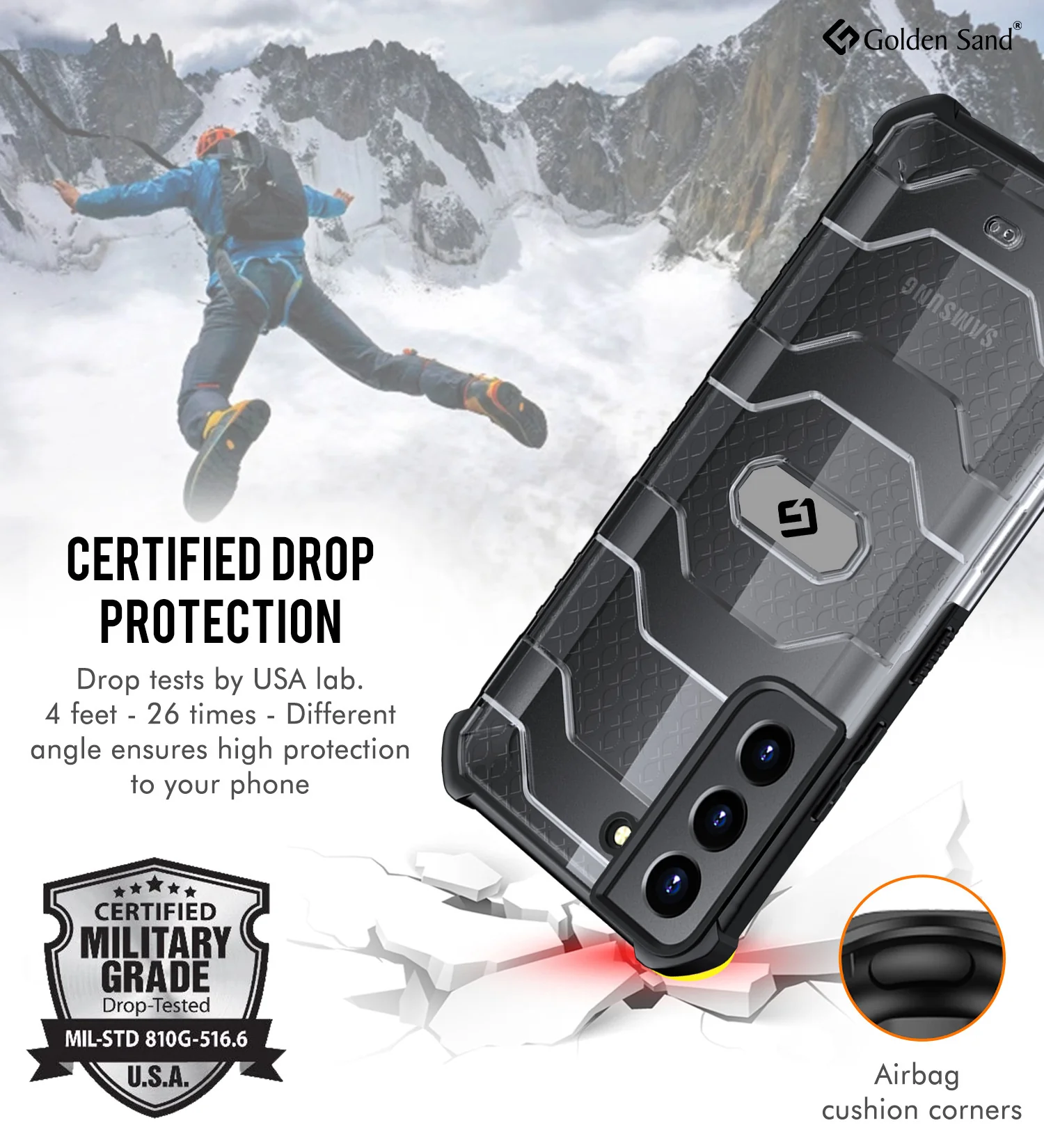 Samsung Galaxy S22 5G (6.1 inch) Back Cover | Explorer Series, Space Black - Image 4