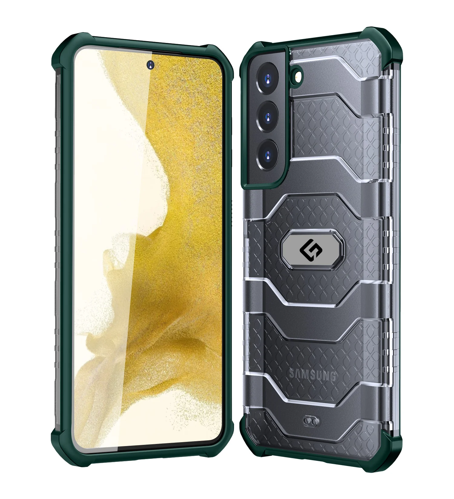Samsung Galaxy S22+ Plus 5G (6.6 inch) Back Cover | Explorer Series, Military Green
