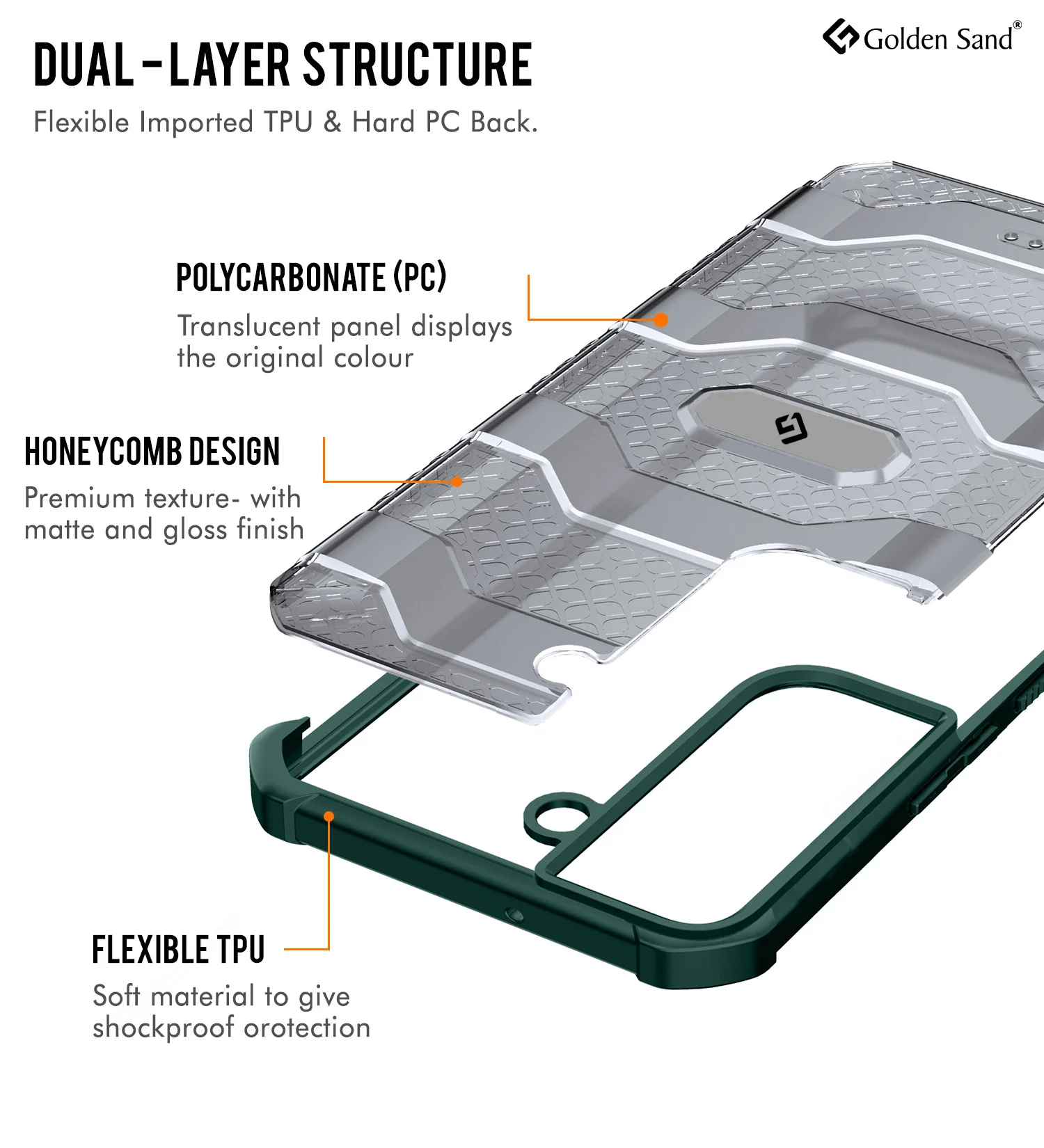 Samsung Galaxy S22+ Plus 5G (6.6 inch) Back Cover | Explorer Series, Military Green - Image 3