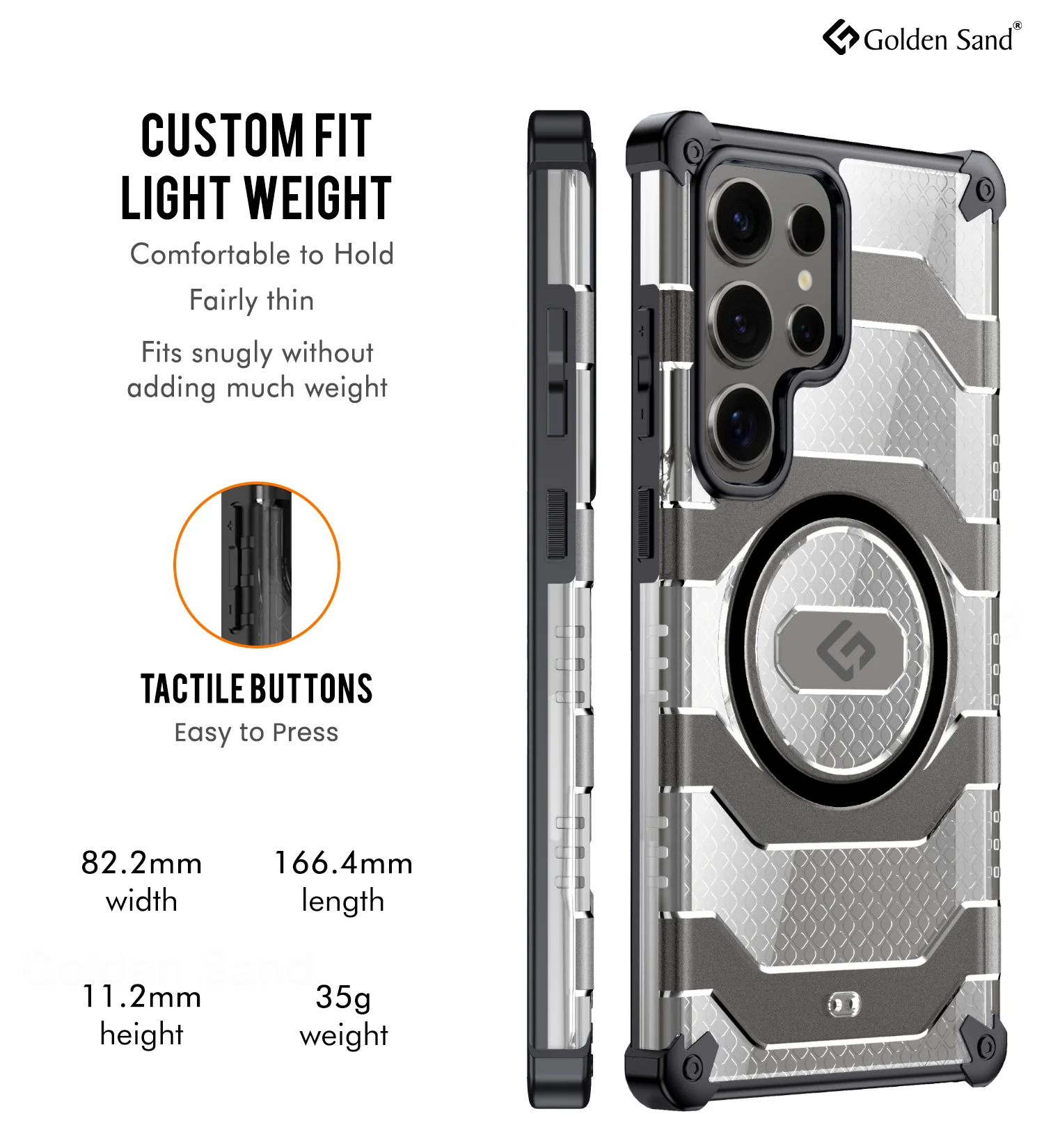 Samsung Galaxy S24 Ultra 5G (6.8 inch) Back Cover | Explorer Series, [Magsafe Compatible], Black - Image 6