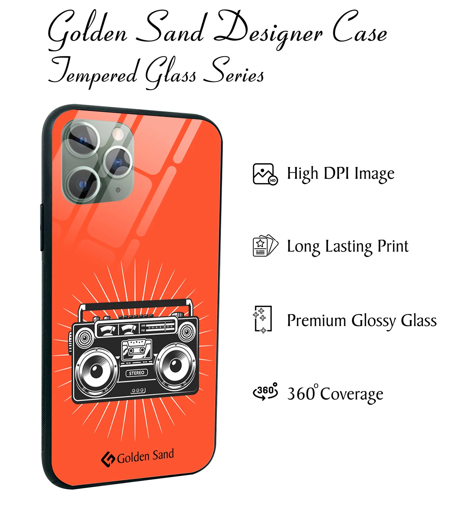Golden Sand Slim Designer Glass Series For Apple iPhone 11 Pro [Radio 1] - Image 2