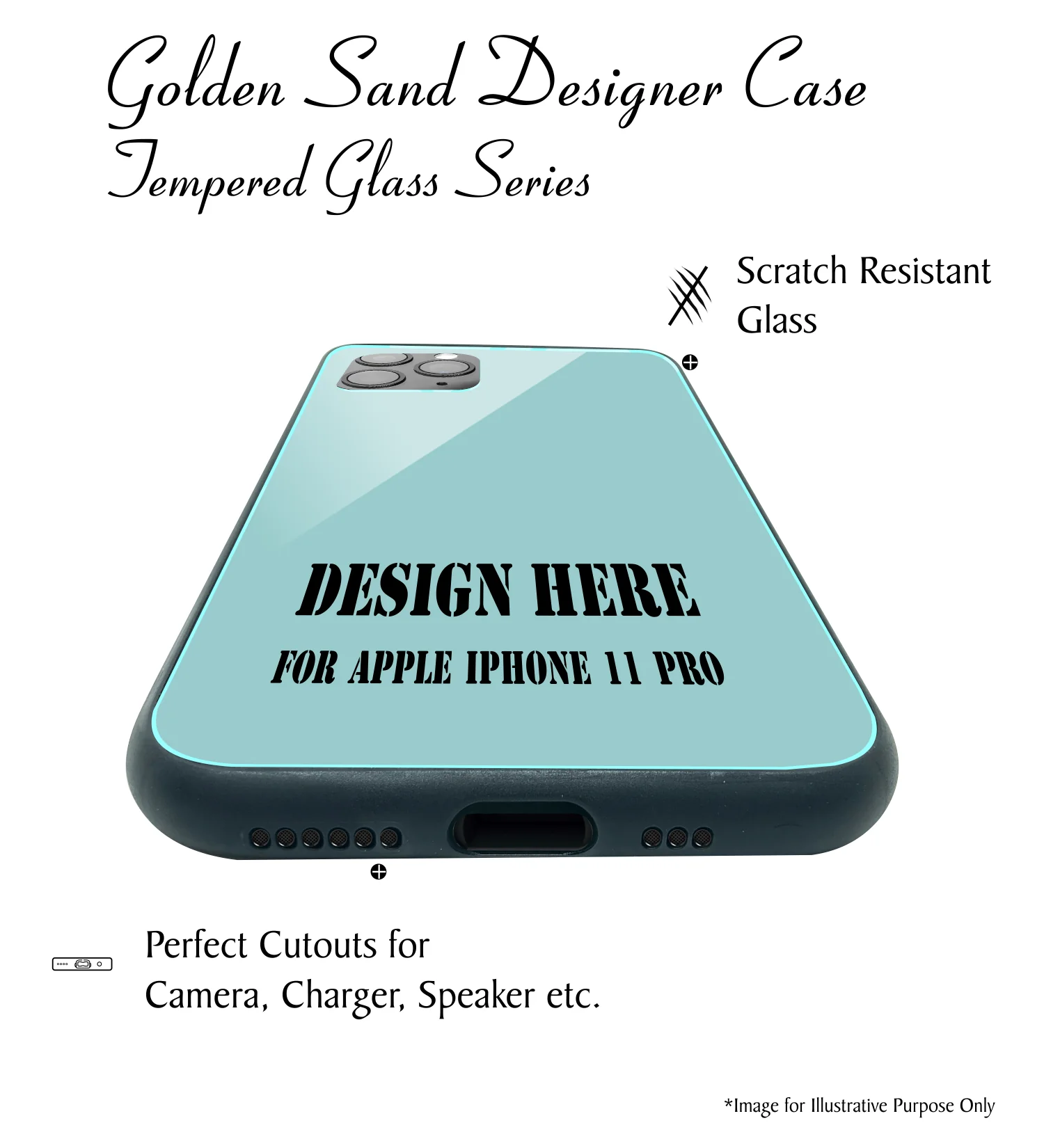 Golden Sand Slim Designer Glass Series For Apple iPhone 11 Pro [Radio 1] - Image 5