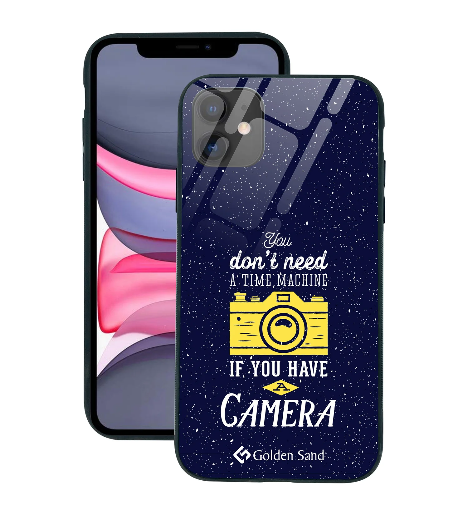 Golden Sand Slim Designer Glass Series For Apple iPhone 11 [Quotes 17]
