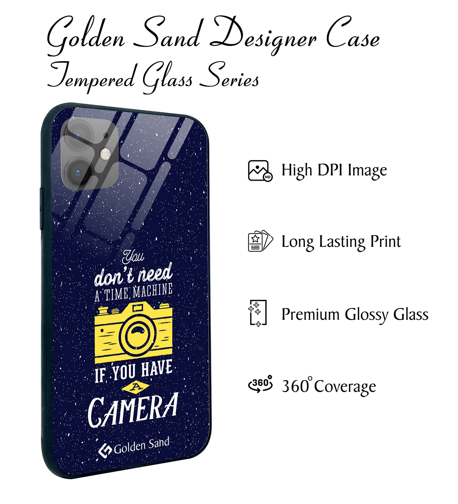 Golden Sand Slim Designer Glass Series For Apple iPhone 11 [Quotes 17] - Image 2