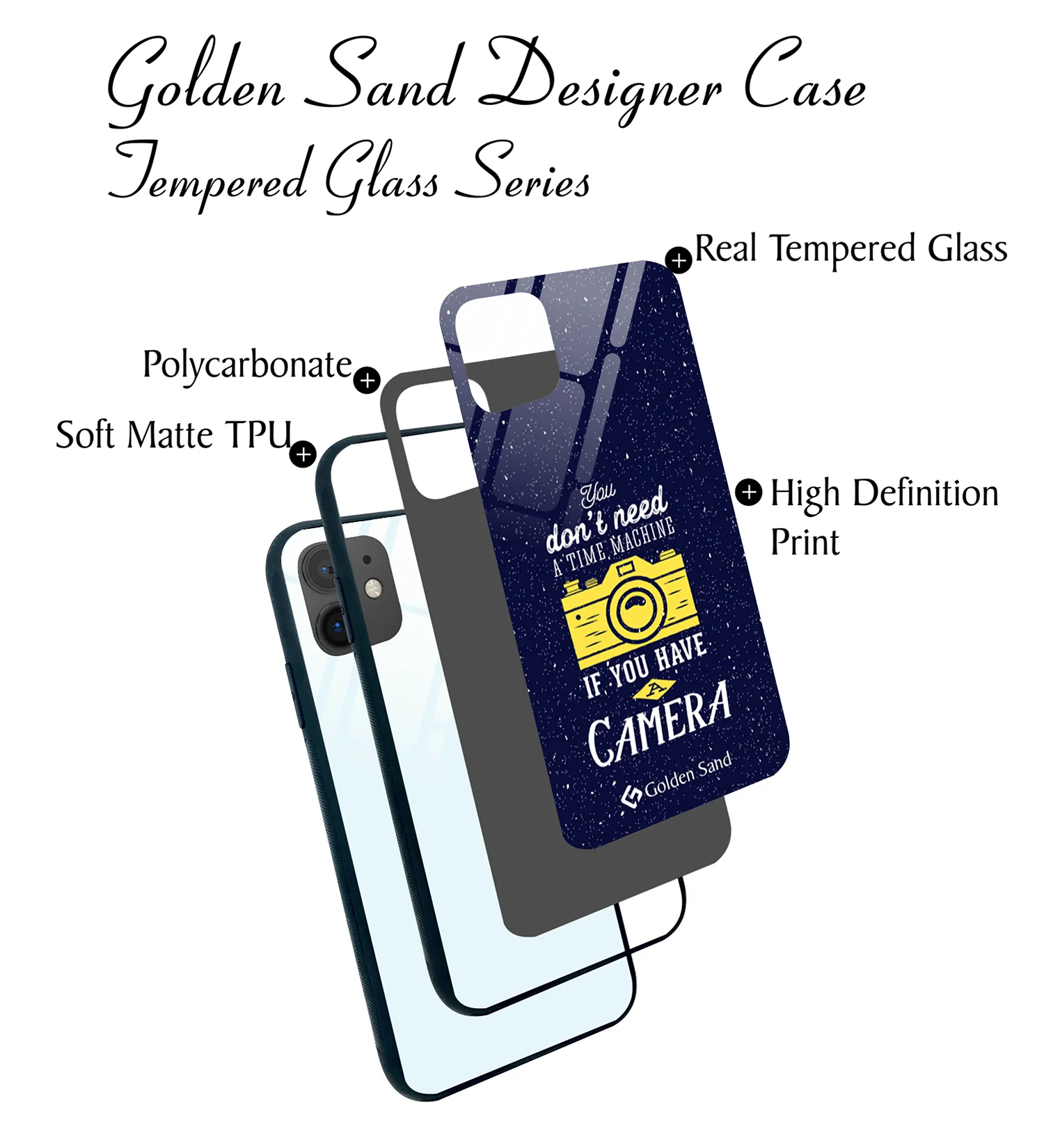 Golden Sand Slim Designer Glass Series For Apple iPhone 11 [Quotes 17] - Image 3
