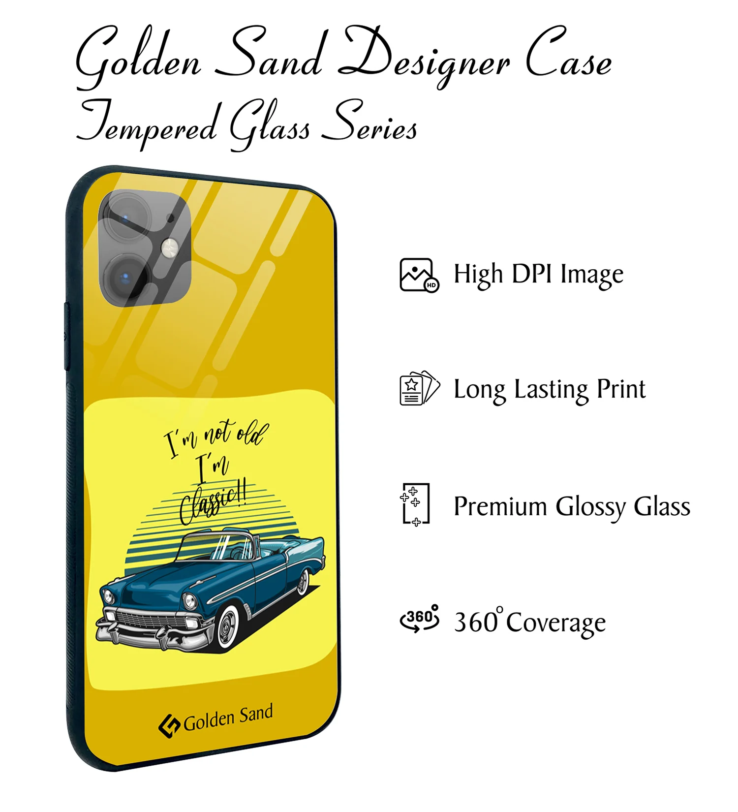 Golden Sand Slim Designer Glass Series For Apple iPhone 11 [Quotes 23] - Image 2