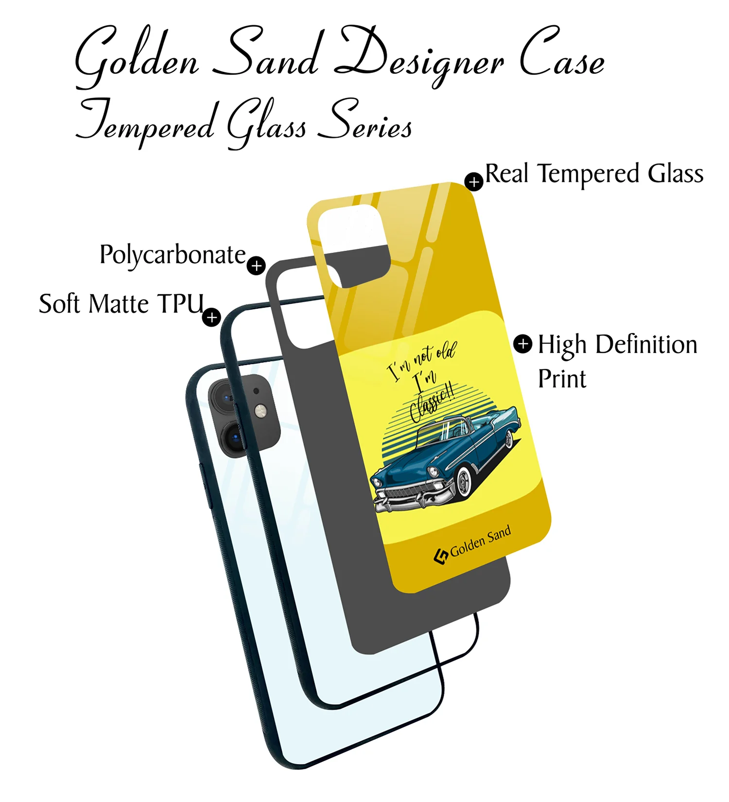 Golden Sand Slim Designer Glass Series For Apple iPhone 11 [Quotes 23] - Image 3