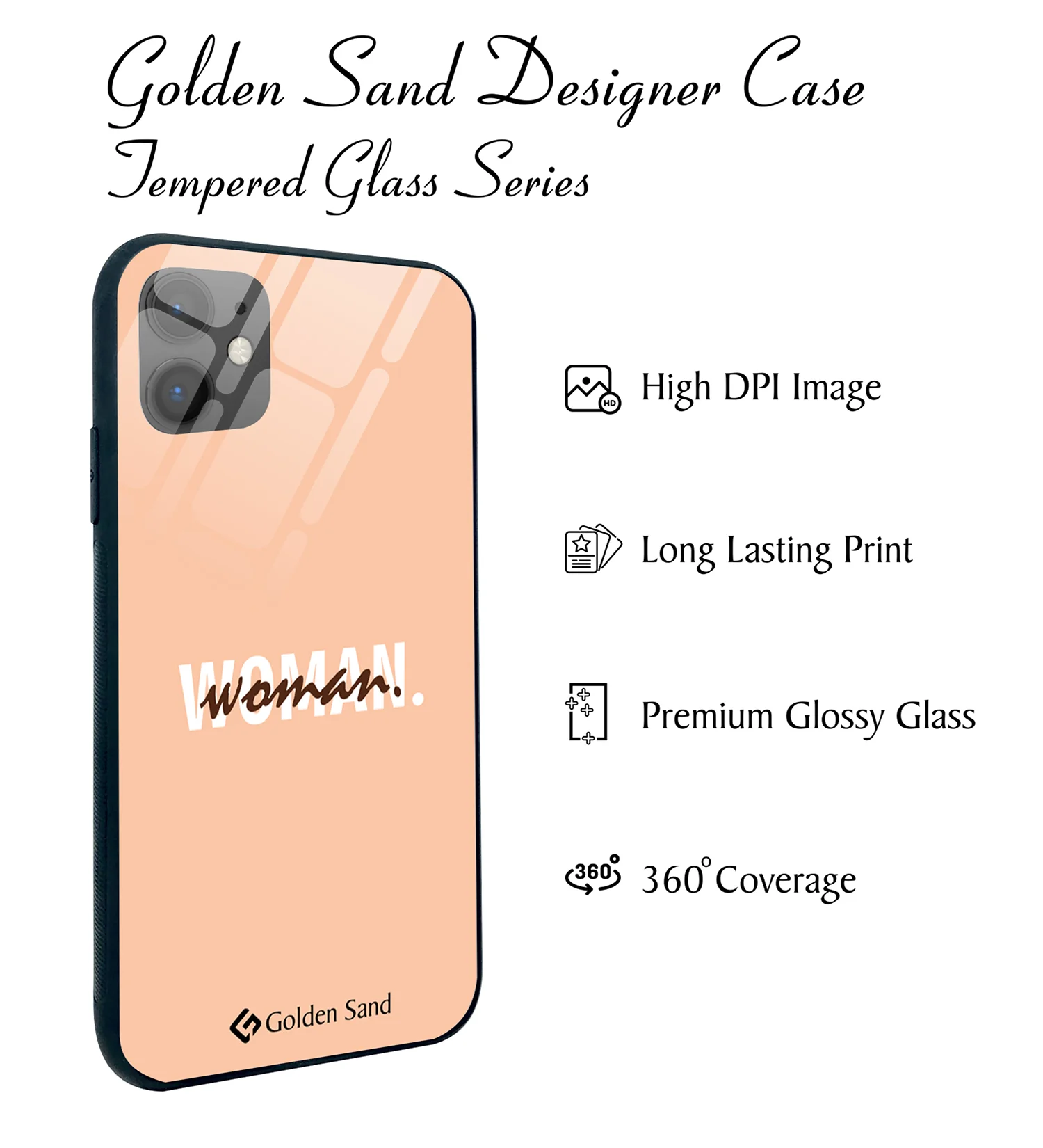 Golden Sand Slim Designer Glass Series For Apple iPhone 11 [Quotes 25] - Image 2