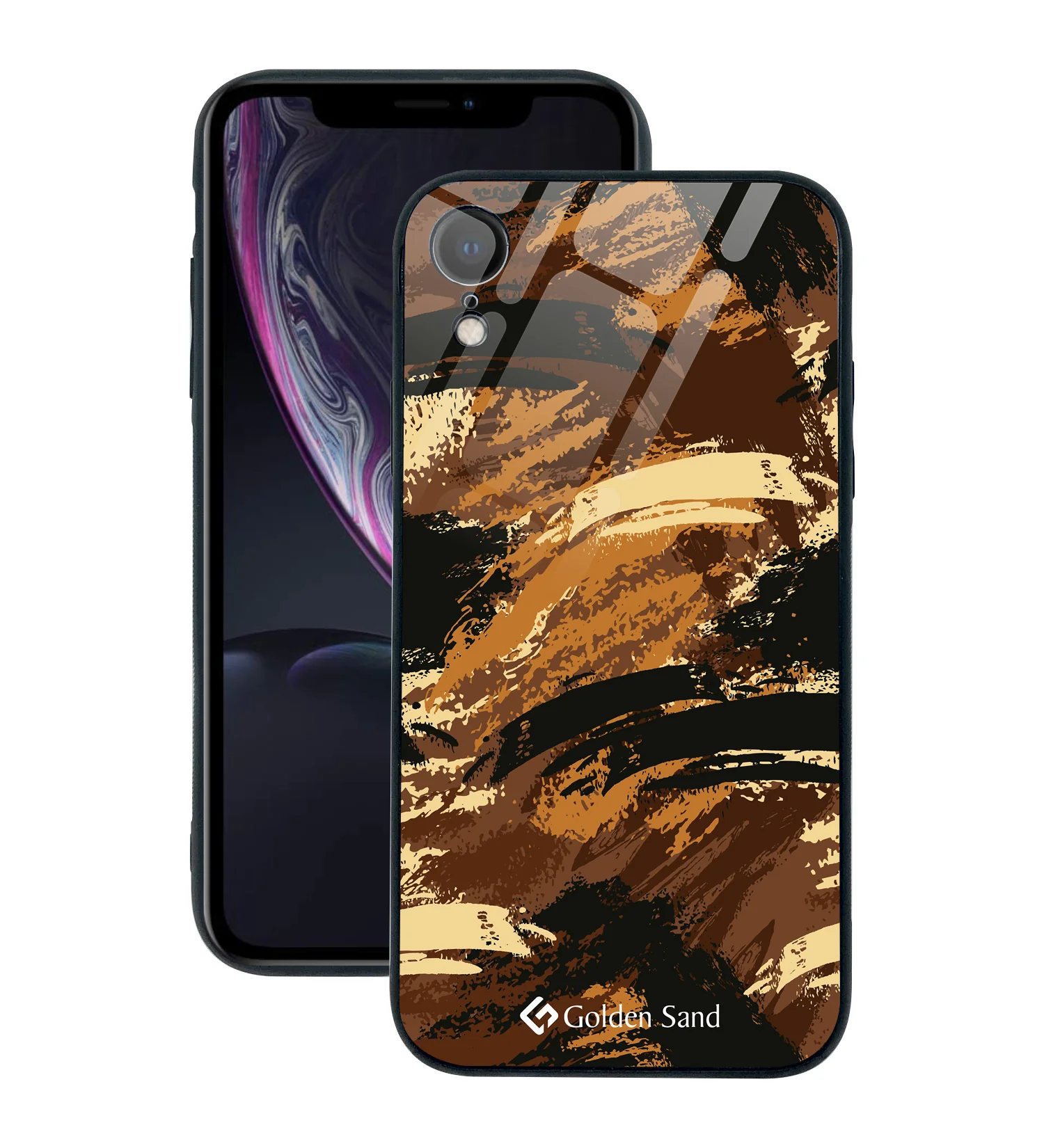 Golden Sand Slim Designer Glass Series For Apple iPhone XR [Military 3]