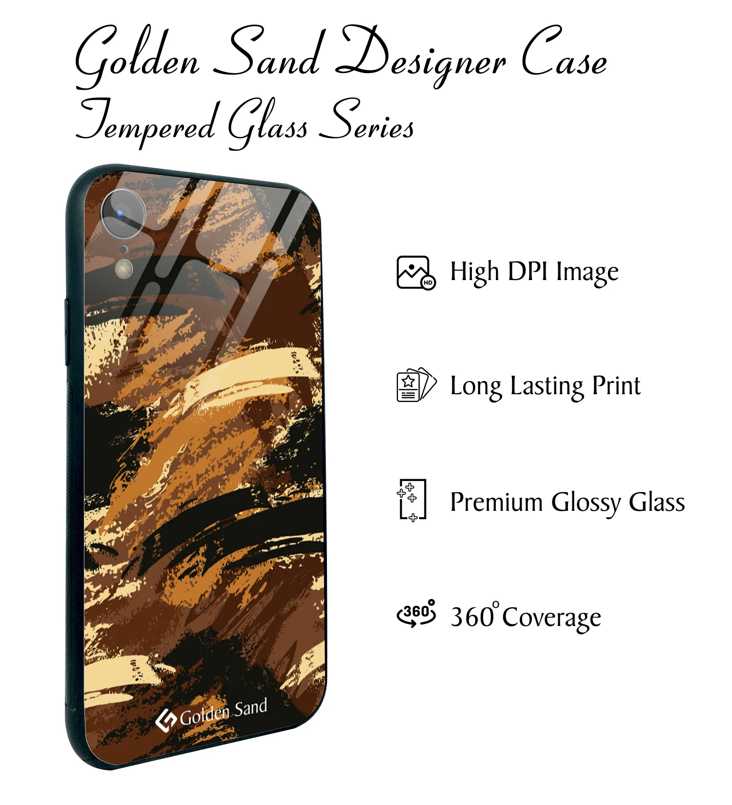 Golden Sand Slim Designer Glass Series For Apple iPhone XR [Military 3] - Image 2