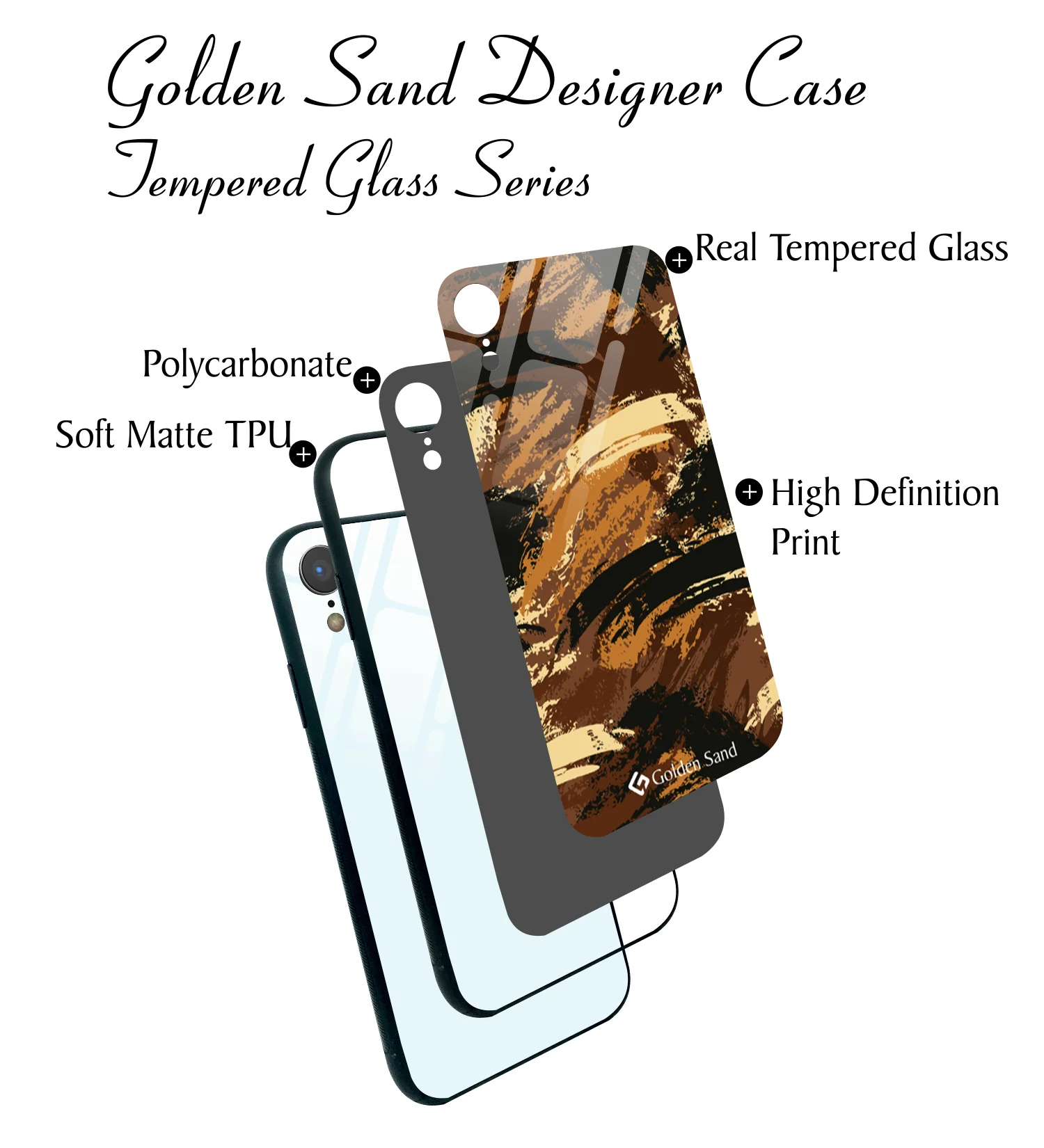 Golden Sand Slim Designer Glass Series For Apple iPhone XR [Military 3] - Image 3