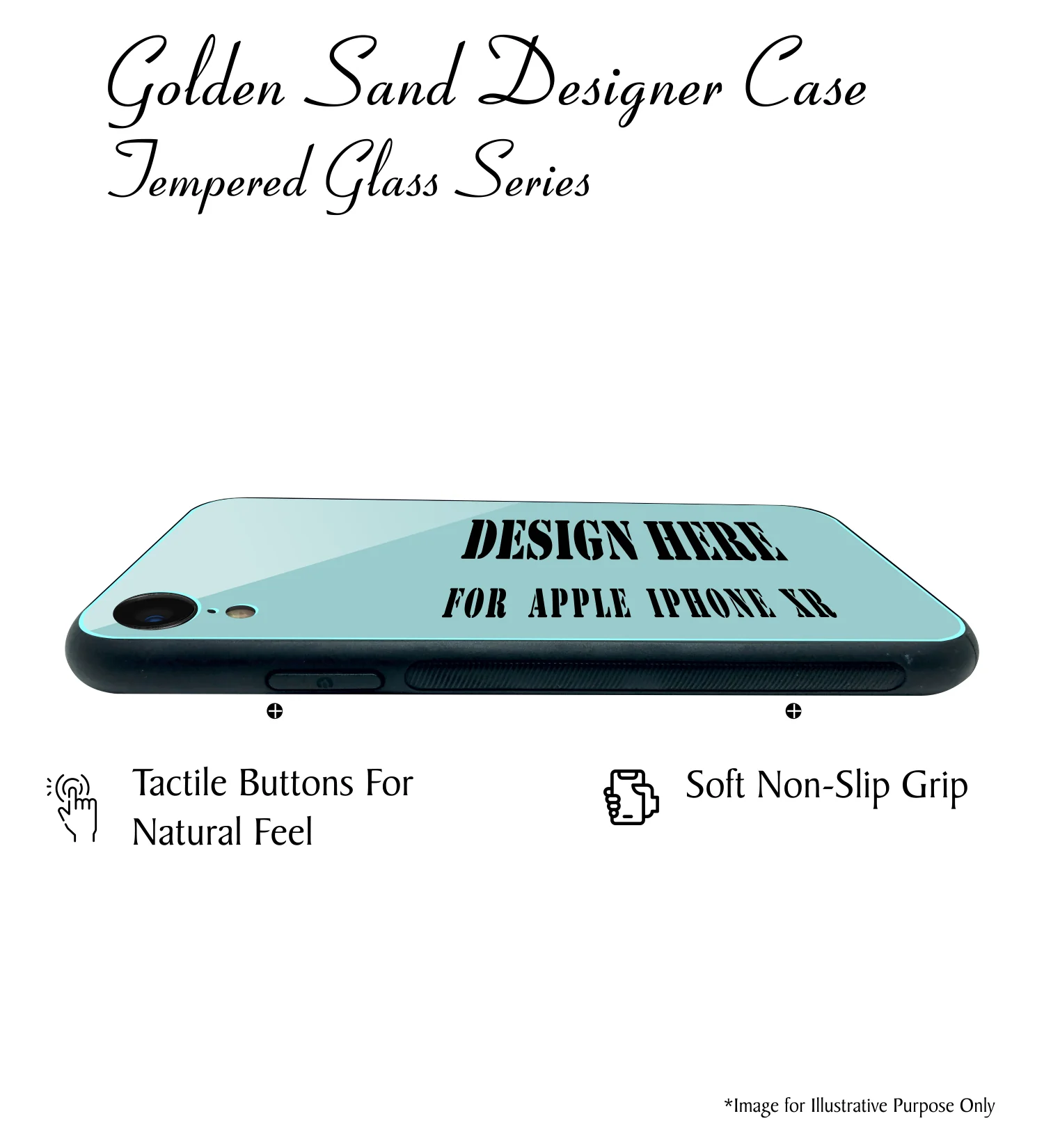 Golden Sand Slim Designer Glass Series For Apple iPhone XR [Travel 1] - Image 4
