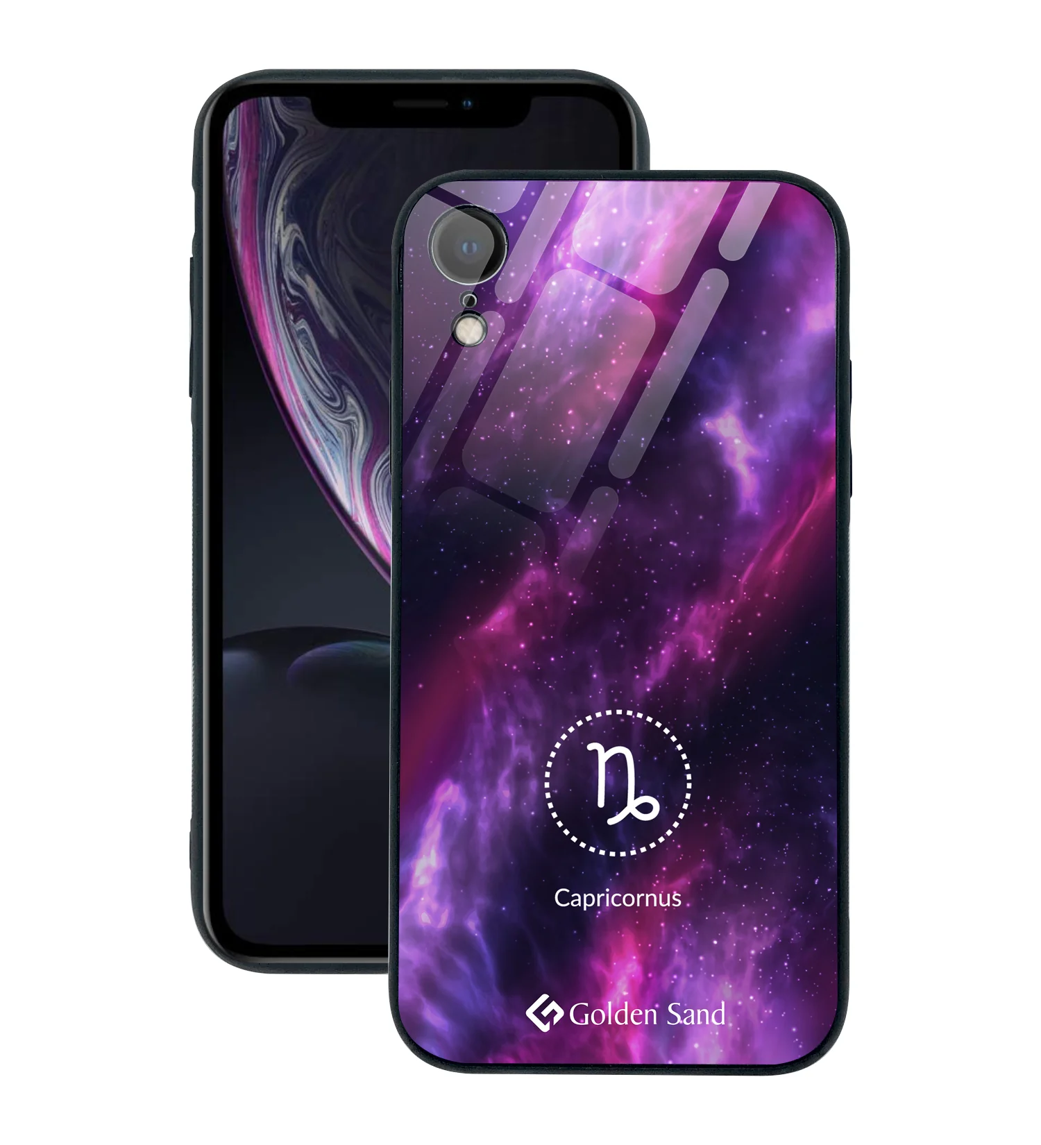 Golden Sand Slim Designer Glass Series For Apple iPhone XR [Zodiac 10]