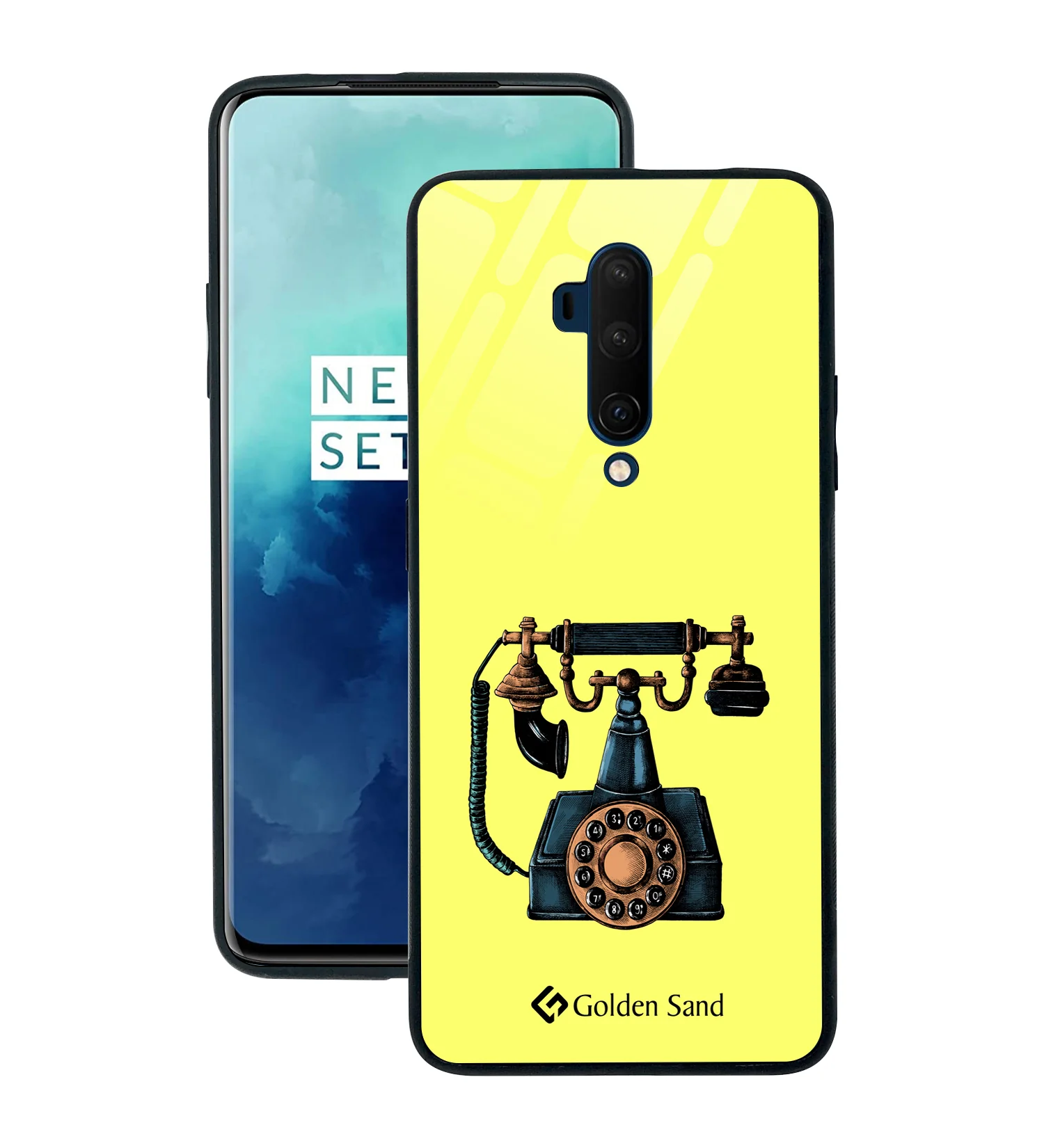 Golden Sand Slim Designer Glass Series For OnePlus 7T Pro [Telephone 3]