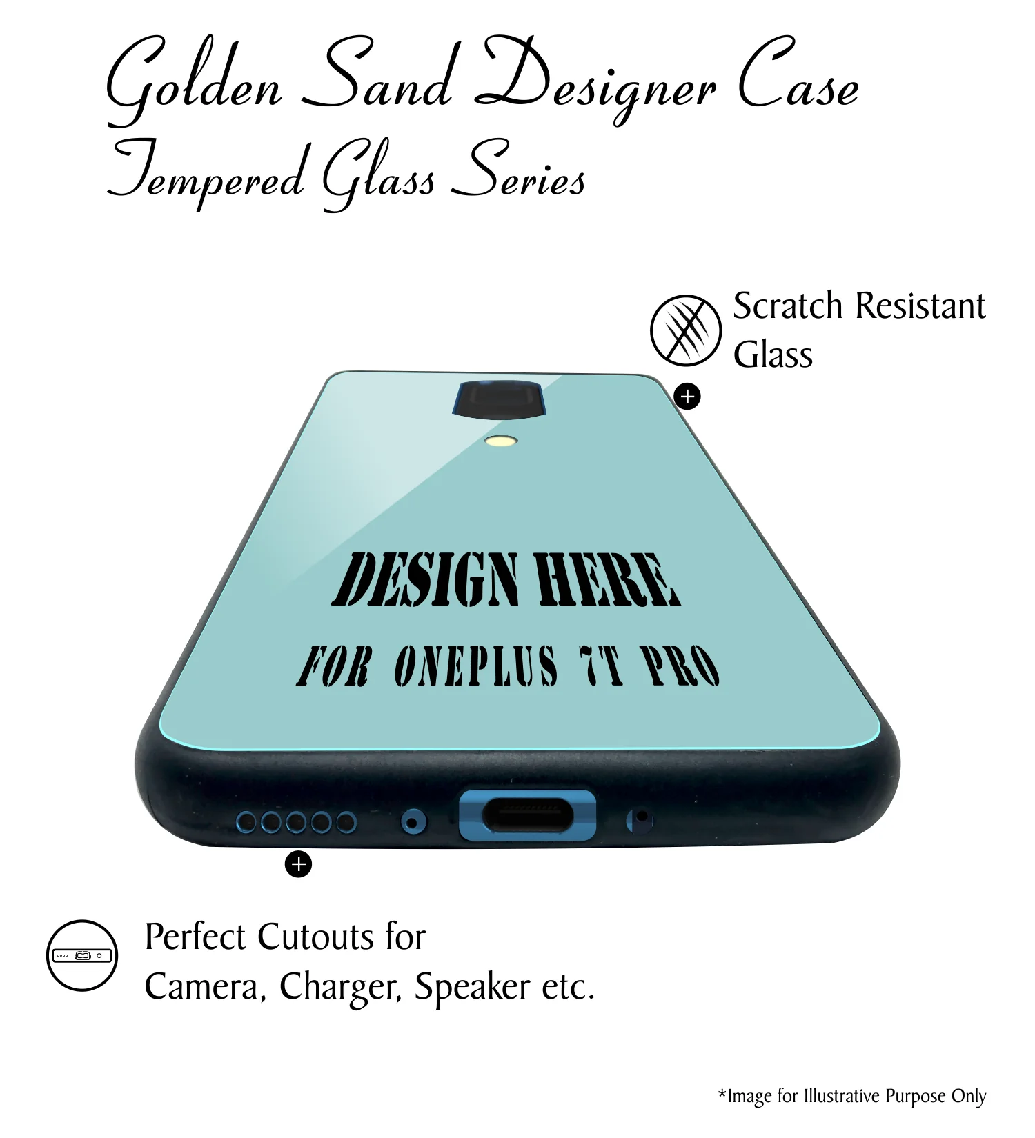 Golden Sand Slim Designer Glass Series For OnePlus 7T Pro [Zodiac 4] - Image 5