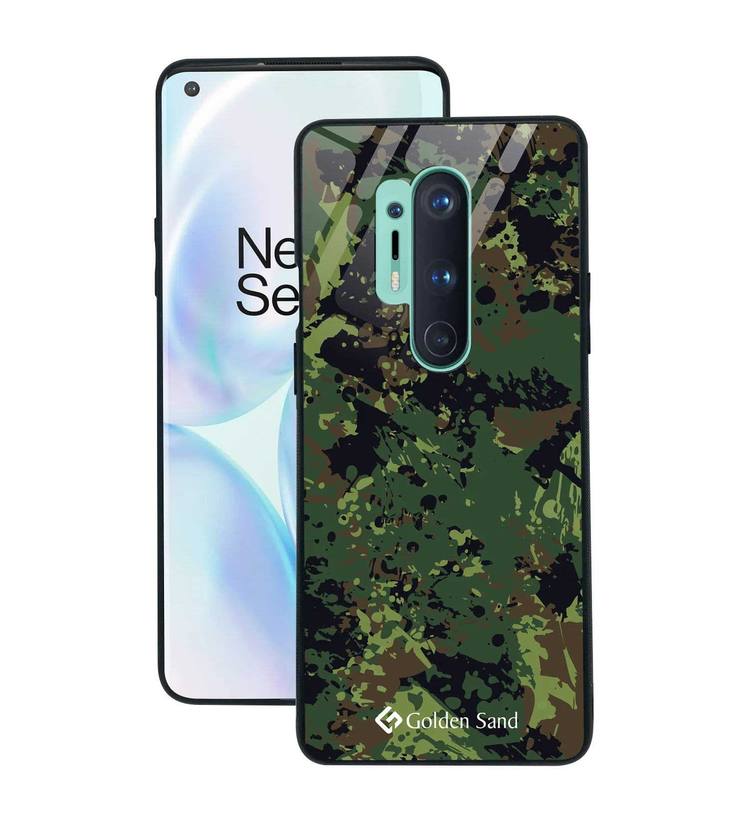 Golden Sand Slim Designer Glass Series For OnePlus 8 Pro [Military 1]