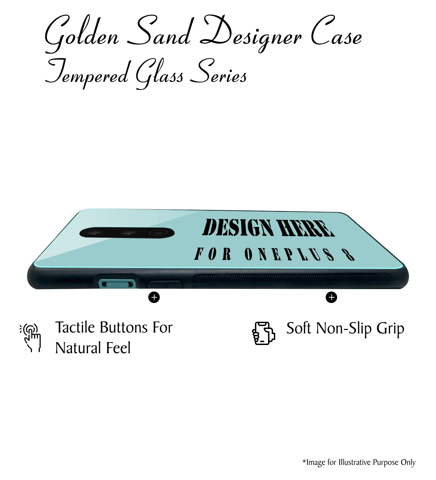 Golden Sand Slim Designer Glass Series For OnePlus 8 [Quotes 8] - Image 4