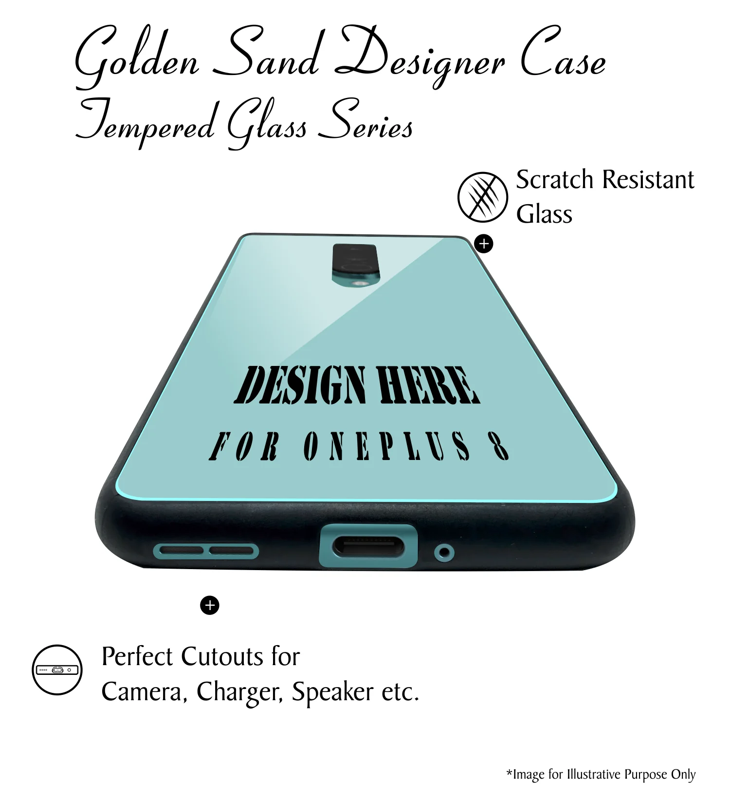 Golden Sand Slim Designer Glass Series For OnePlus 8 [Quotes 8] - Image 5
