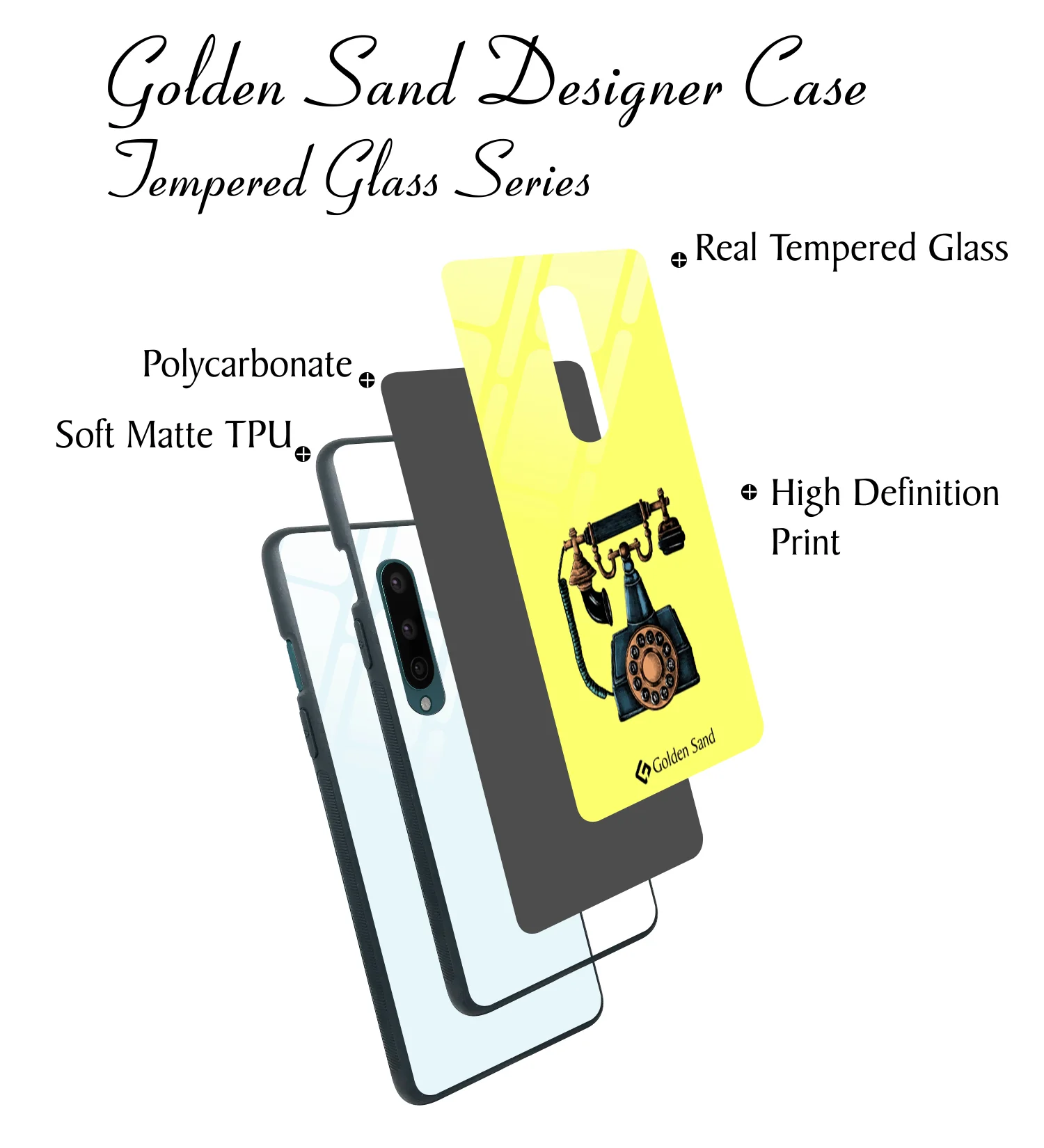 Golden Sand Slim Designer Glass Series For OnePlus 8 [Telephone 3] - Image 3