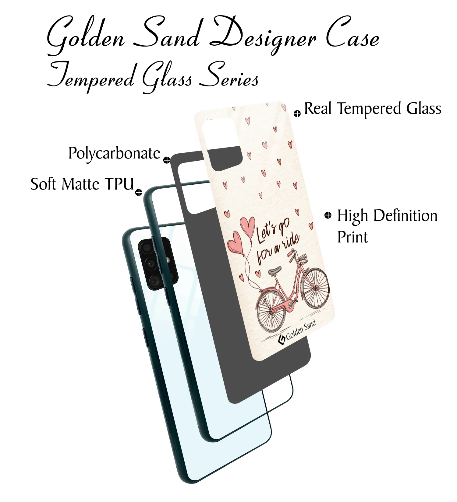 Golden Sand Slim Designer Glass Series For Samsung Galaxy A51 [Quotes 28] - Image 3