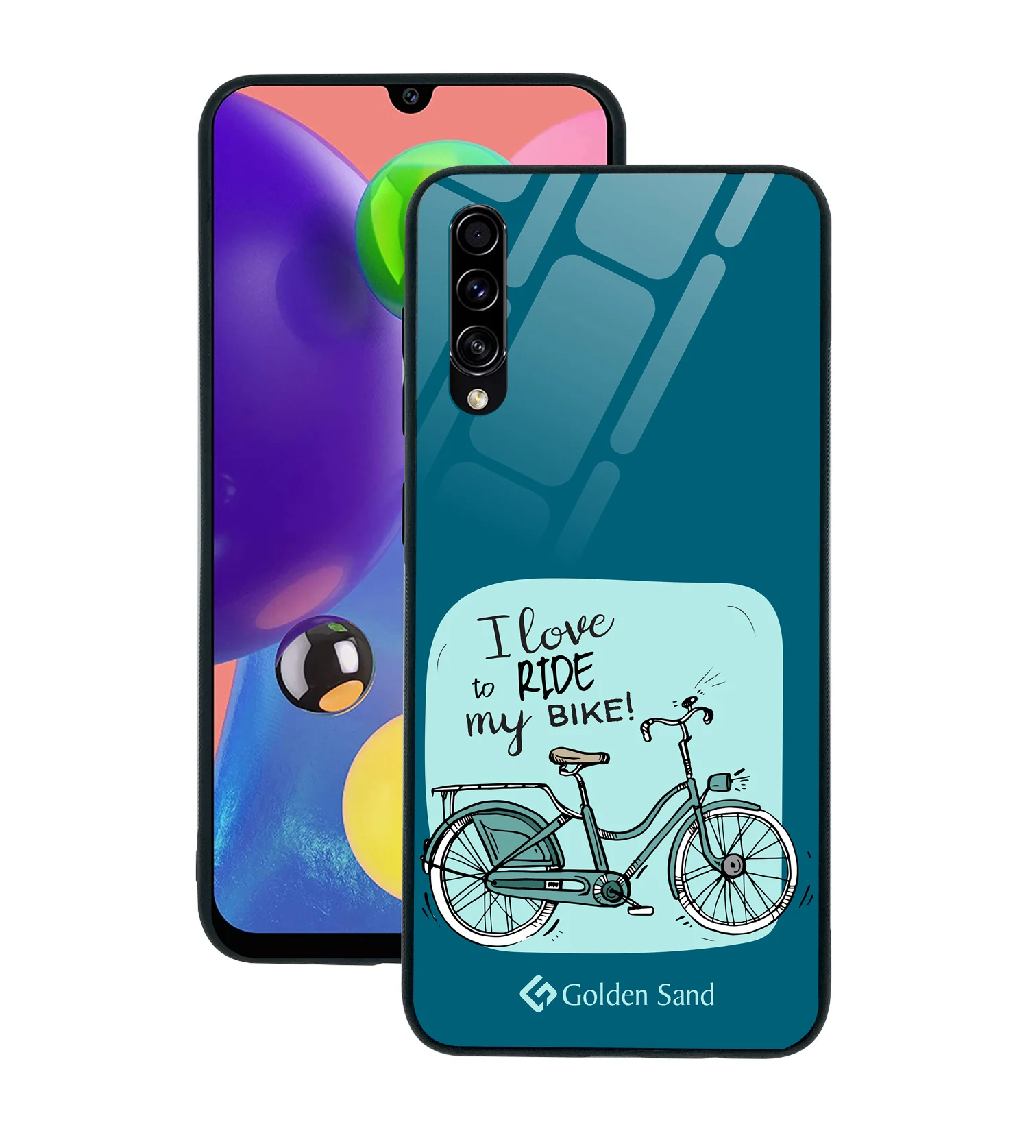 Golden Sand Slim Designer Glass Series For Samsung Galaxy A70s [Quotes 12]