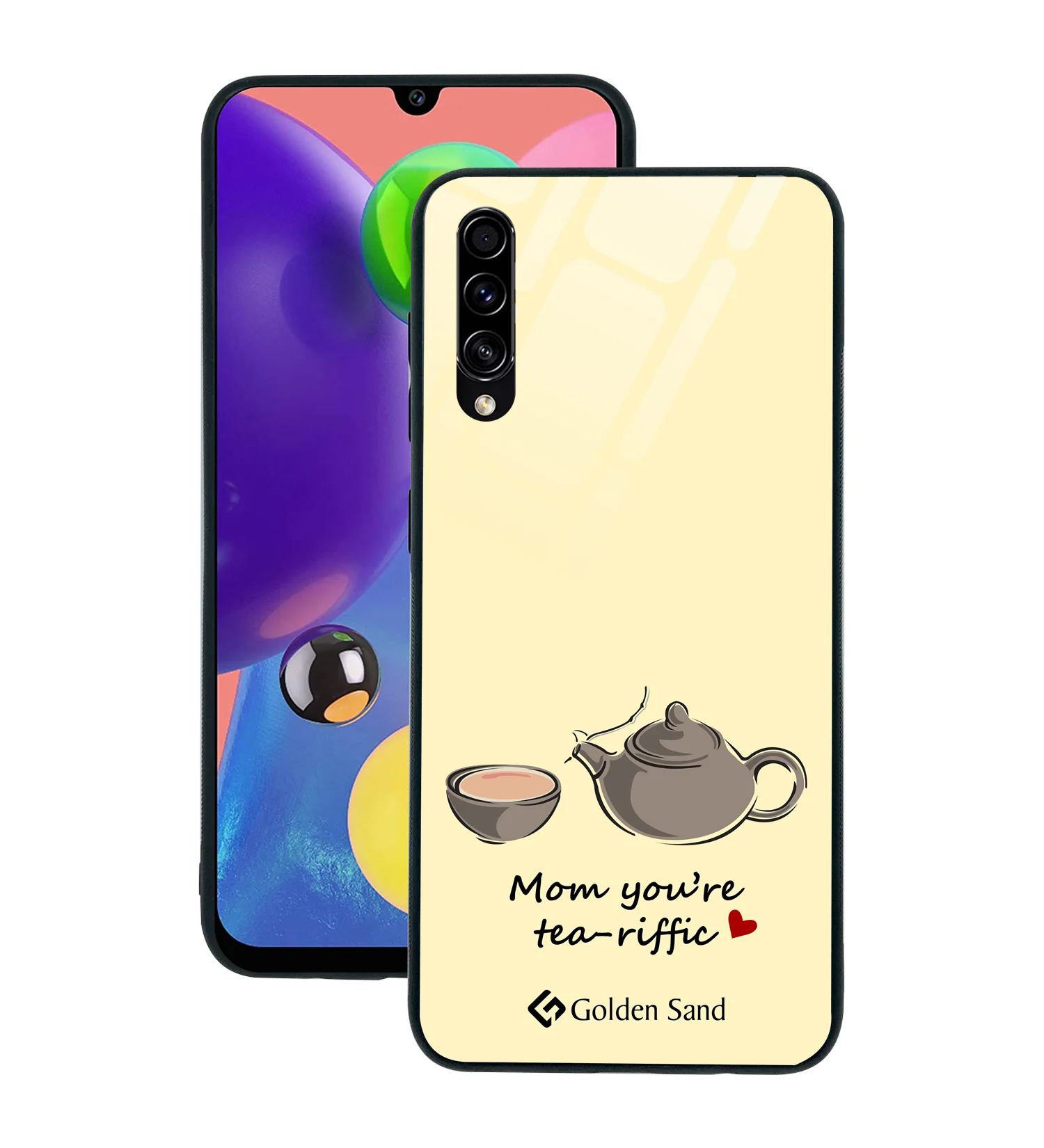 Golden Sand Slim Designer Glass Series For Samsung Galaxy A70s [Quotes 27]