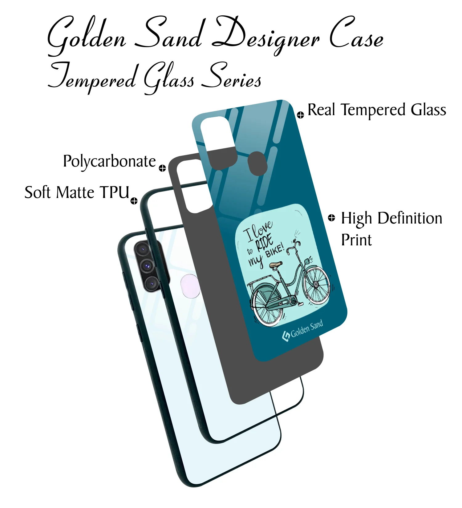 Golden Sand Slim Designer Glass Series For Samsung Galaxy M30s [Quotes 12] - Image 3