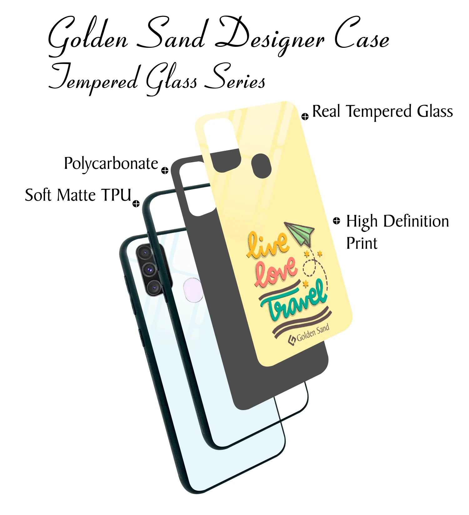 Golden Sand Slim Designer Glass Series For Samsung Galaxy M30s [Quotes 13] - Image 3