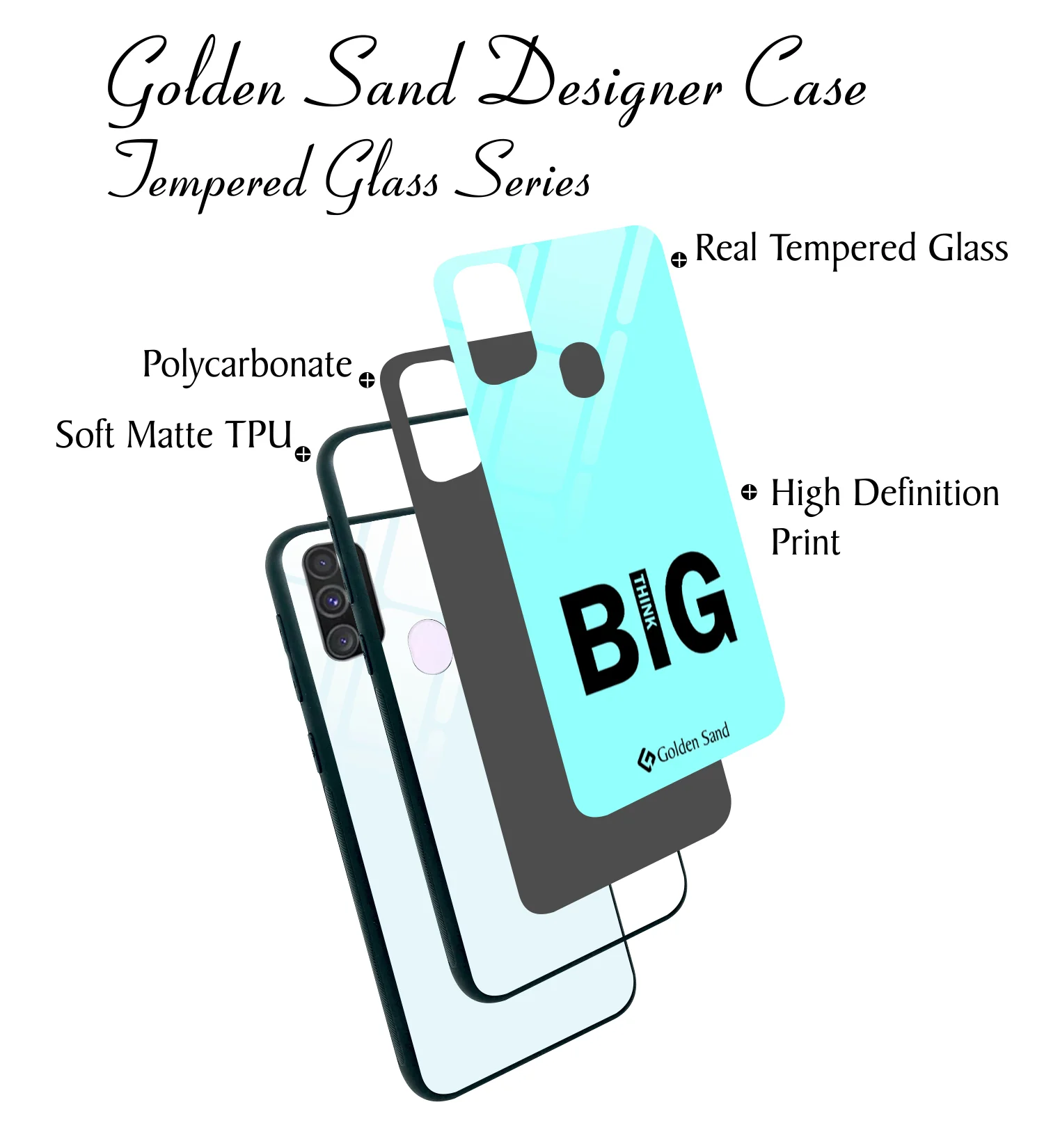 Golden Sand Slim Designer Glass Series For Samsung Galaxy M30s [Quotes 16] - Image 3