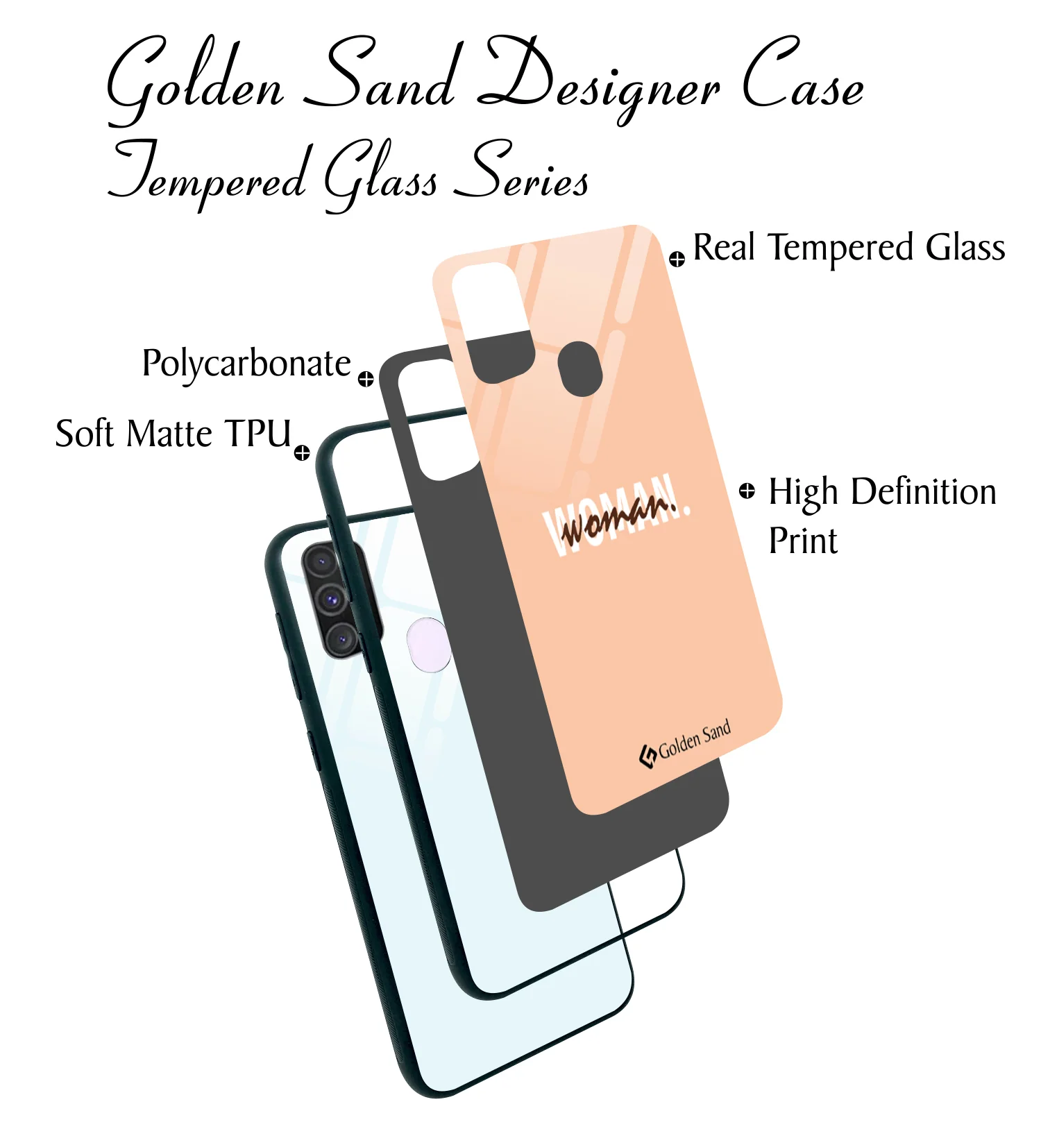 Golden Sand Slim Designer Glass Series For Samsung Galaxy M30s [Quotes 25] - Image 3