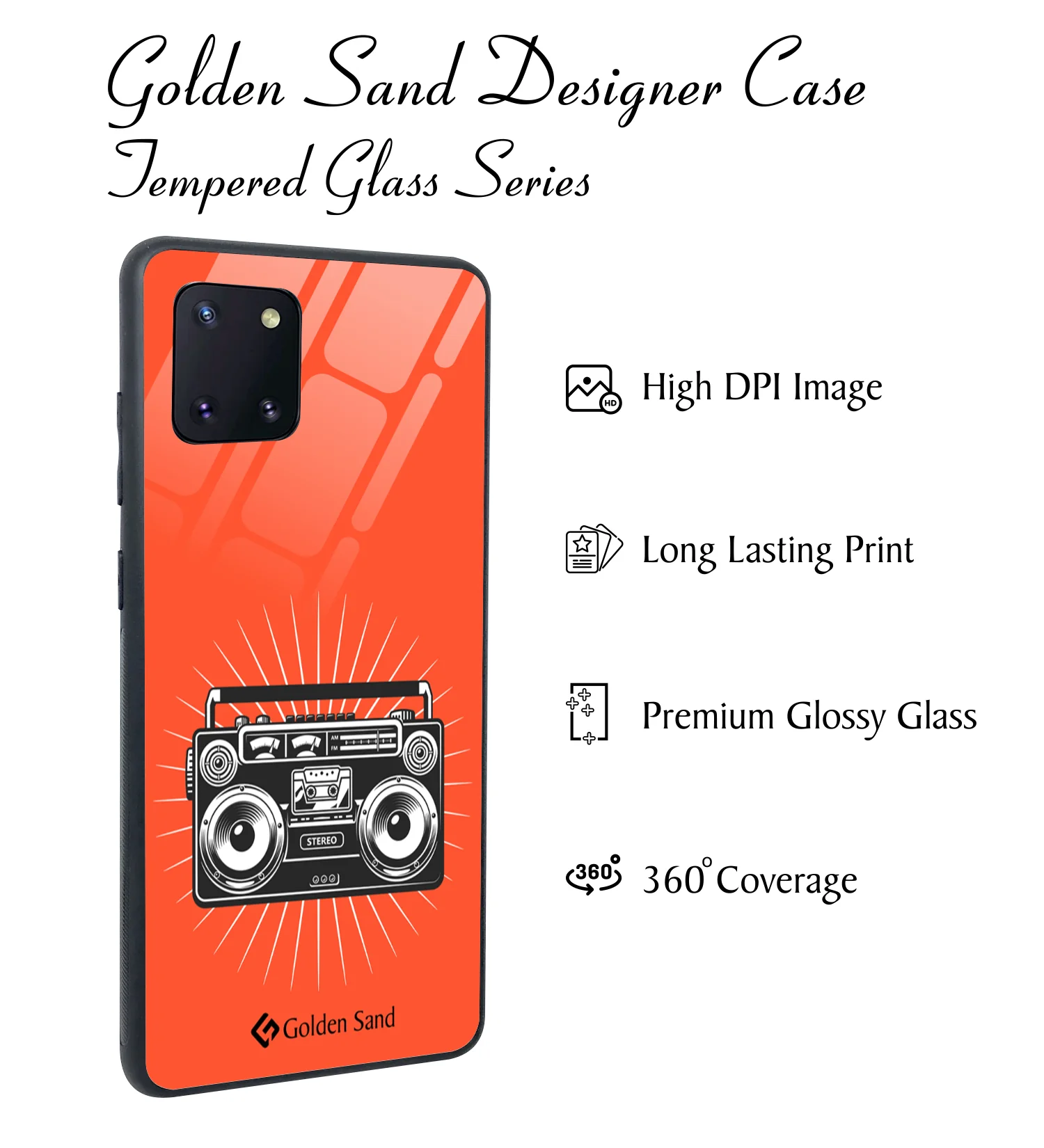 Golden Sand Slim Designer Glass Series For Samsung Galaxy Note10 Lite [Radio 1] - Image 2