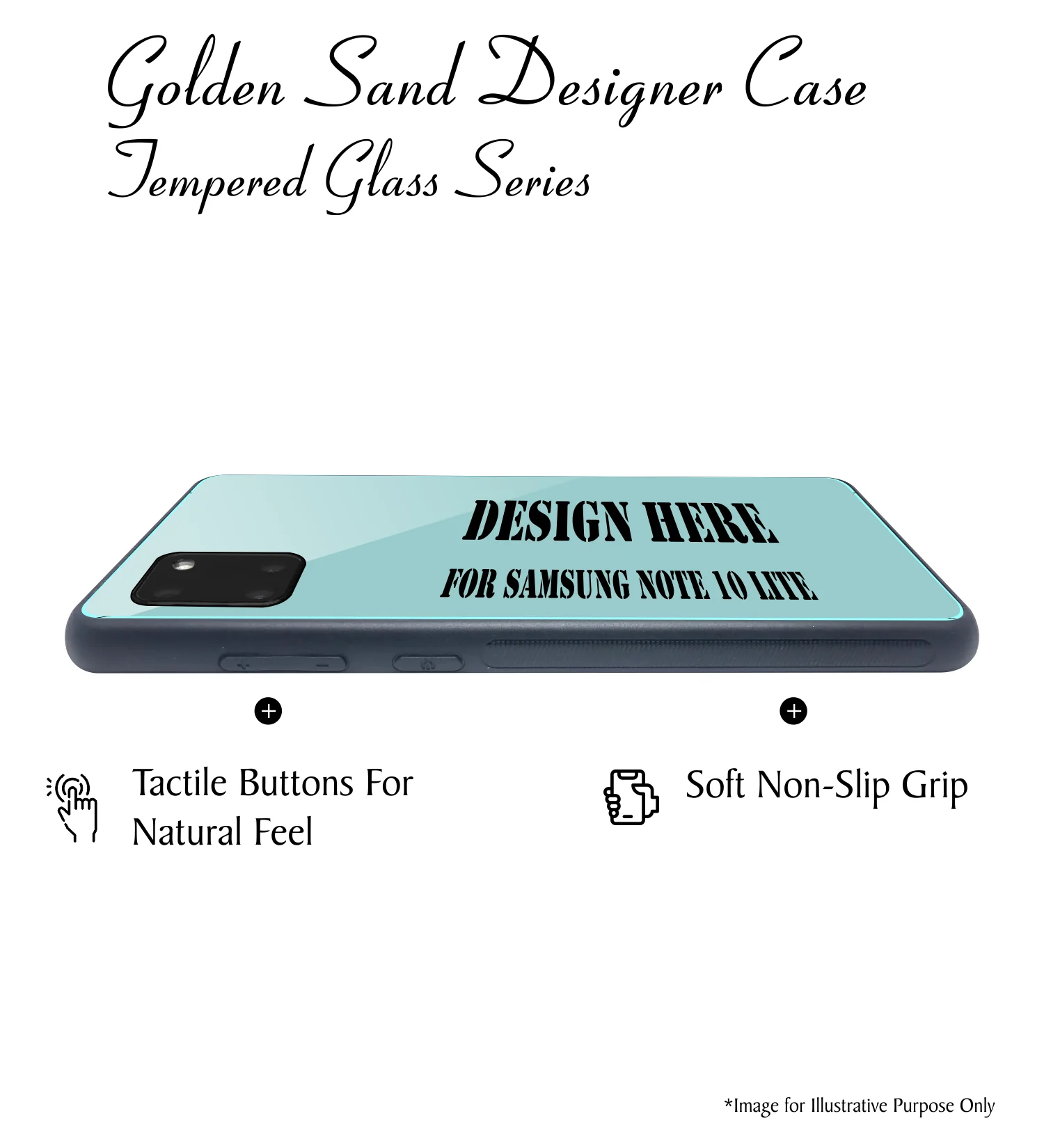 Golden Sand Slim Designer Glass Series For Samsung Galaxy Note10 Lite [Radio 1] - Image 4