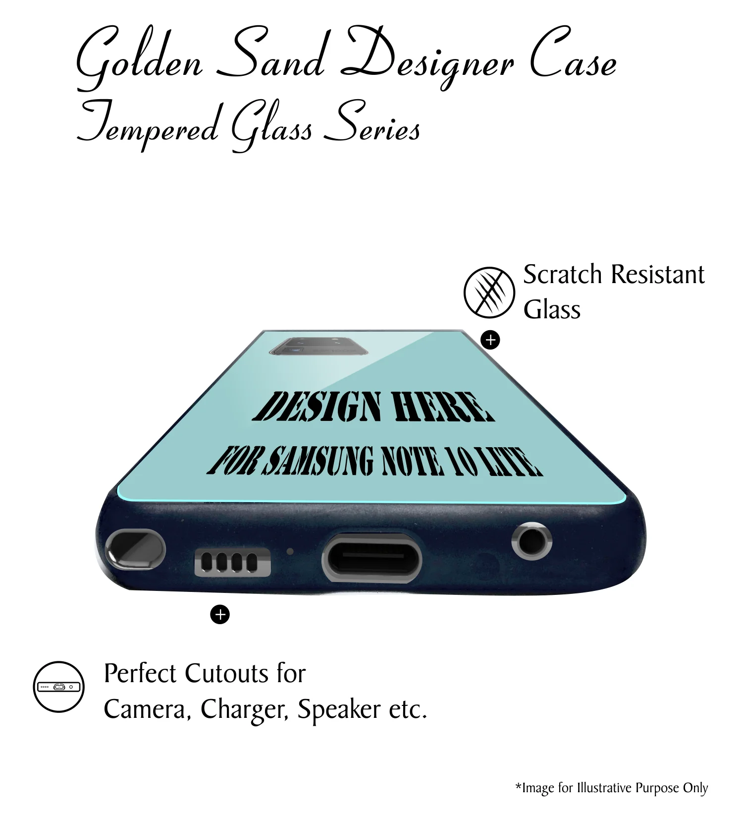 Golden Sand Slim Designer Glass Series For Samsung Galaxy Note10 Lite [Radio 1] - Image 5